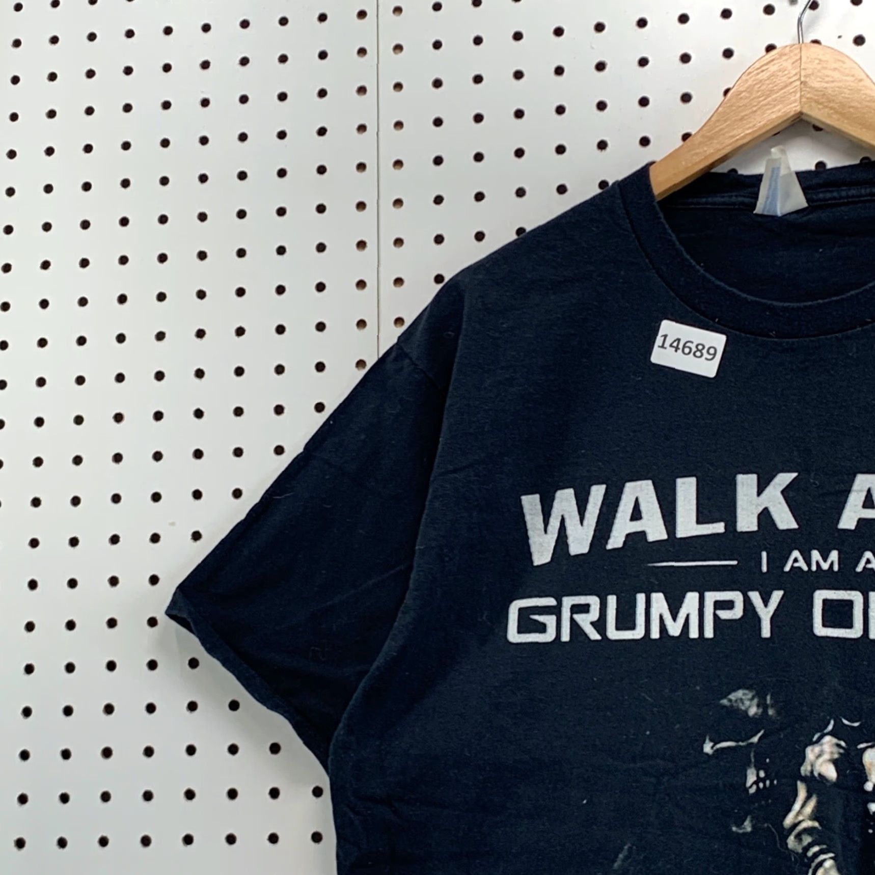 Port & Company VINTAGE Funny Grumpy Grandpa Shirt Mens XL Black Funny Quote Short Sleeve Size US XL / EU 56 / 4 - 4 Thumbnail