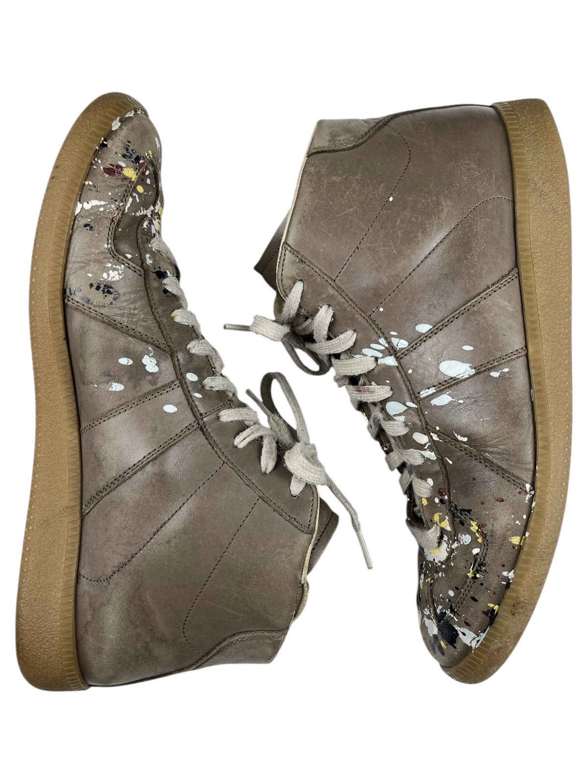 Maison Margiela Paint Splatter Replica Gat Sneakers High Top