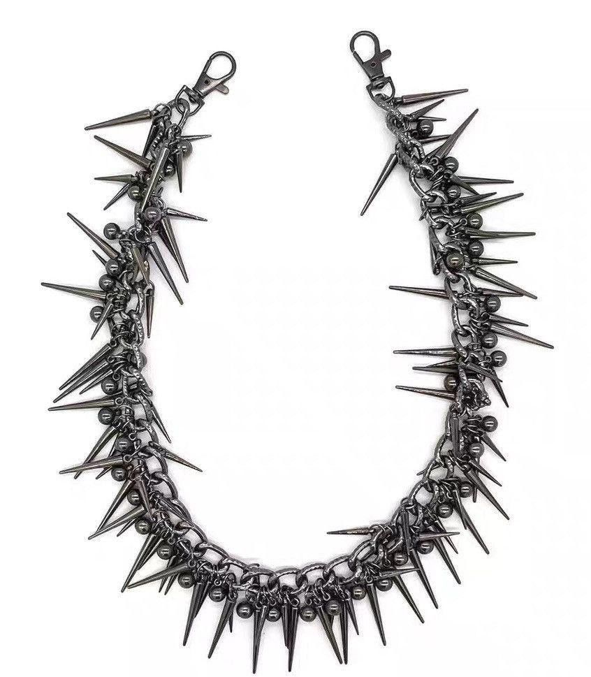 Jewelry Retro streetwear punk rivet spike pants pocket chain Size ONE SIZE - 4 Thumbnail