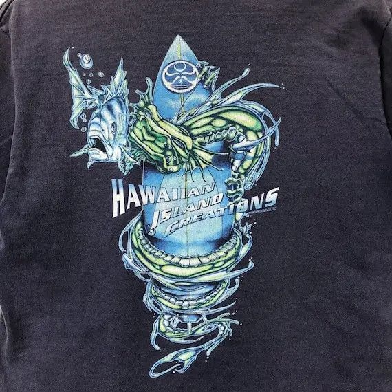 Other Vtg 90’ HAWAIIAN ISLAND CREATIONS Surf Artwork Tee Shirt Size US M / EU 48-50 / 2 - 6 Thumbnail