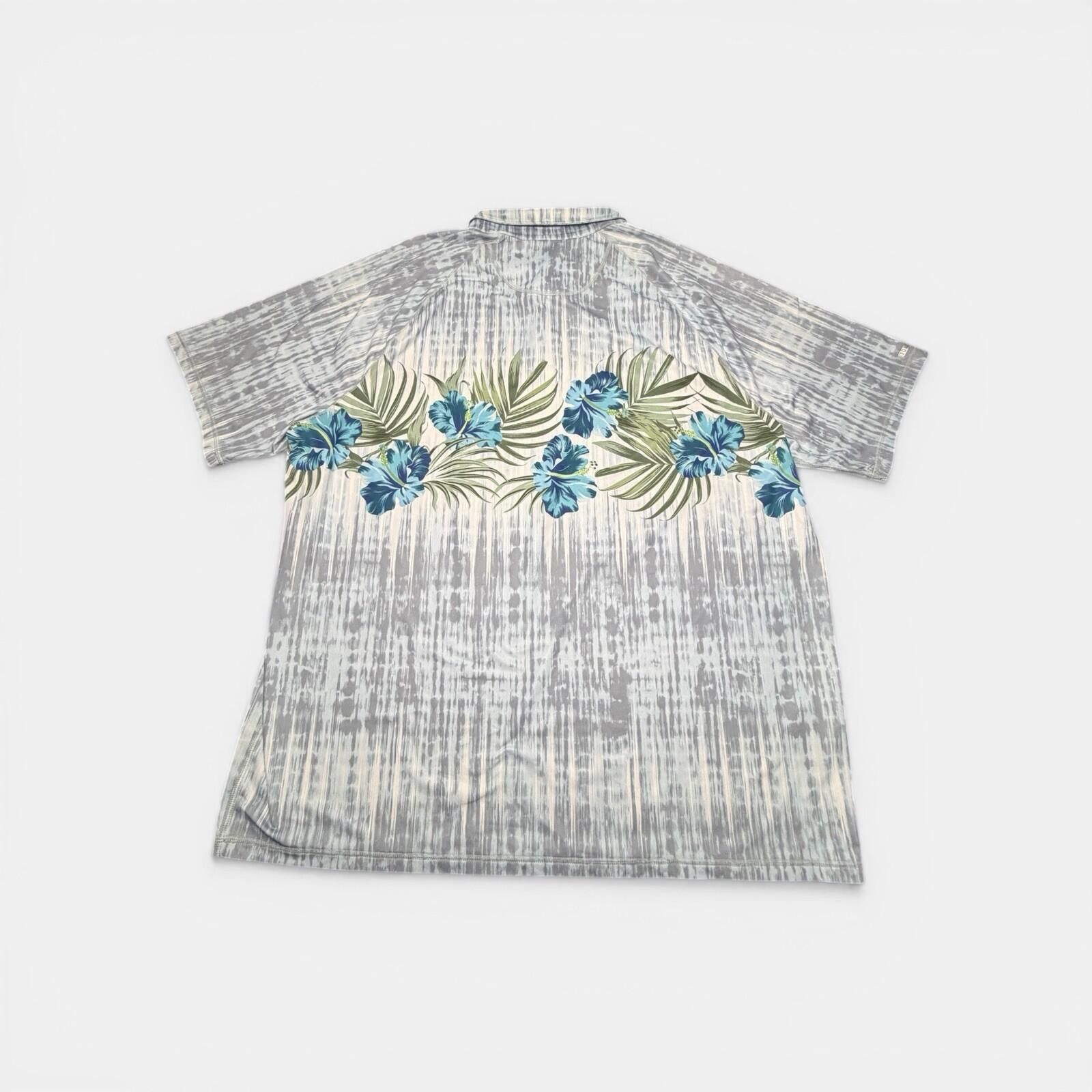 Tommy Bahama Tommy Bahama IslandZone Men’s XXL Blue Hawaiian Floral Polo Size US XXL / EU 58 / 5 - 3 Thumbnail