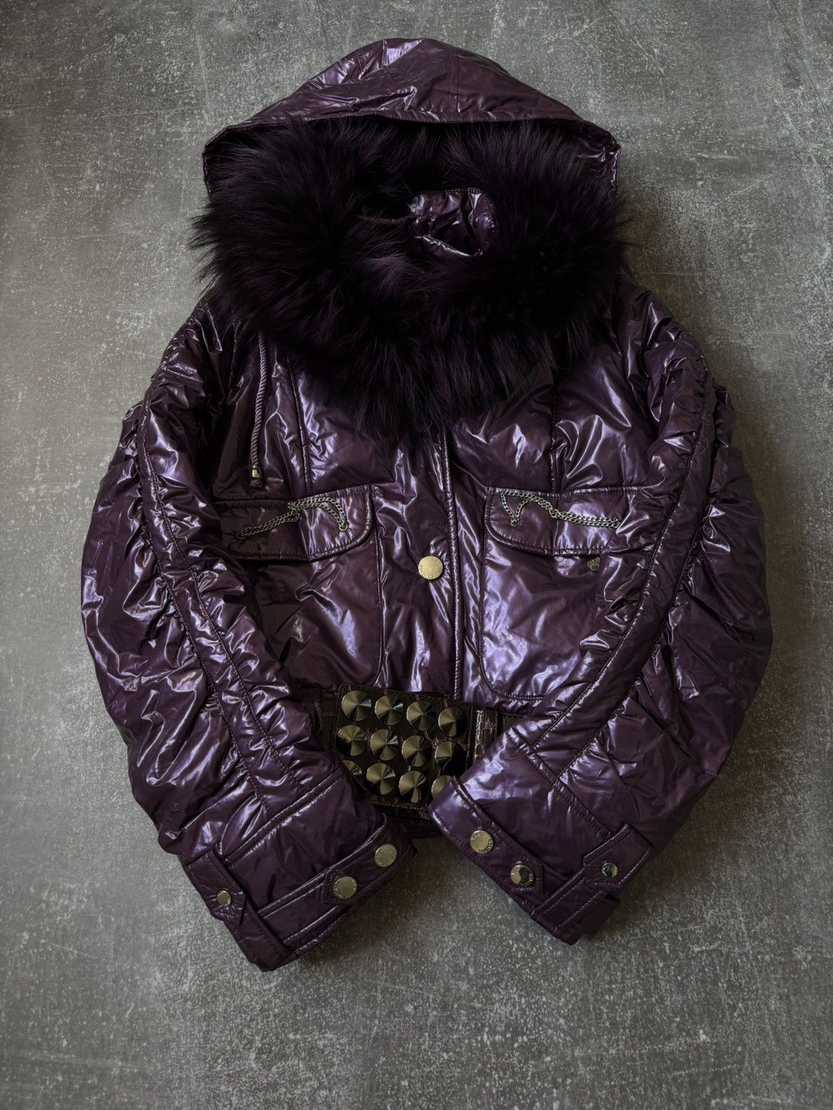 Cute LGB If Six Was Nine Style Faux Fur Zip Puffer’s Y2K