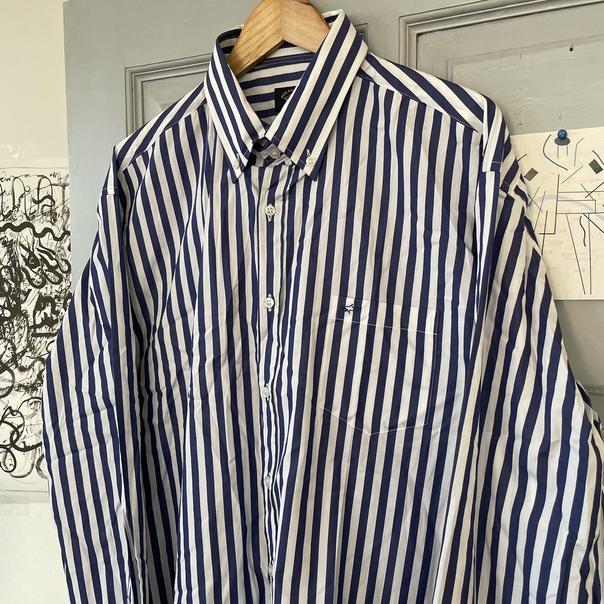 Paul & Shark Paul & Shark Yachting Club Striped Button Down Shirt - Men's Size US XL / EU 56 / 4 - 2 Thumbnail
