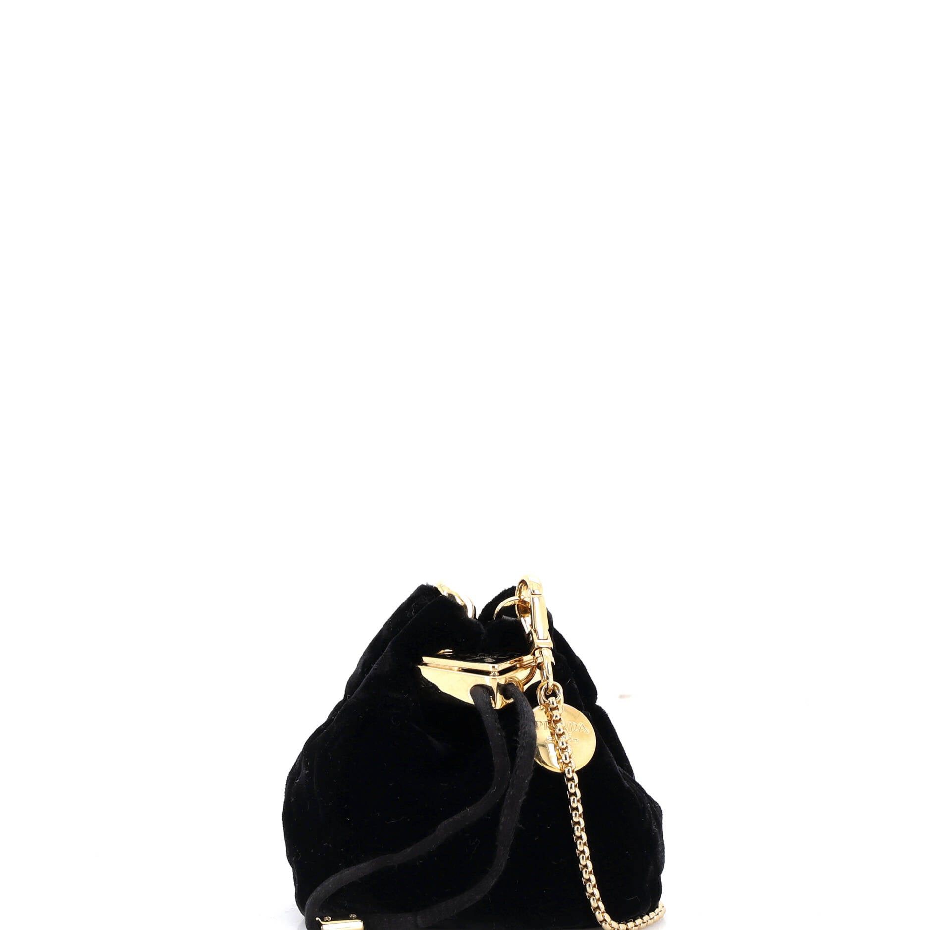 Prada Triangle Logo Drawstring Pouch Bucket Bag Size ONE SIZE - 1 Thumbnail
