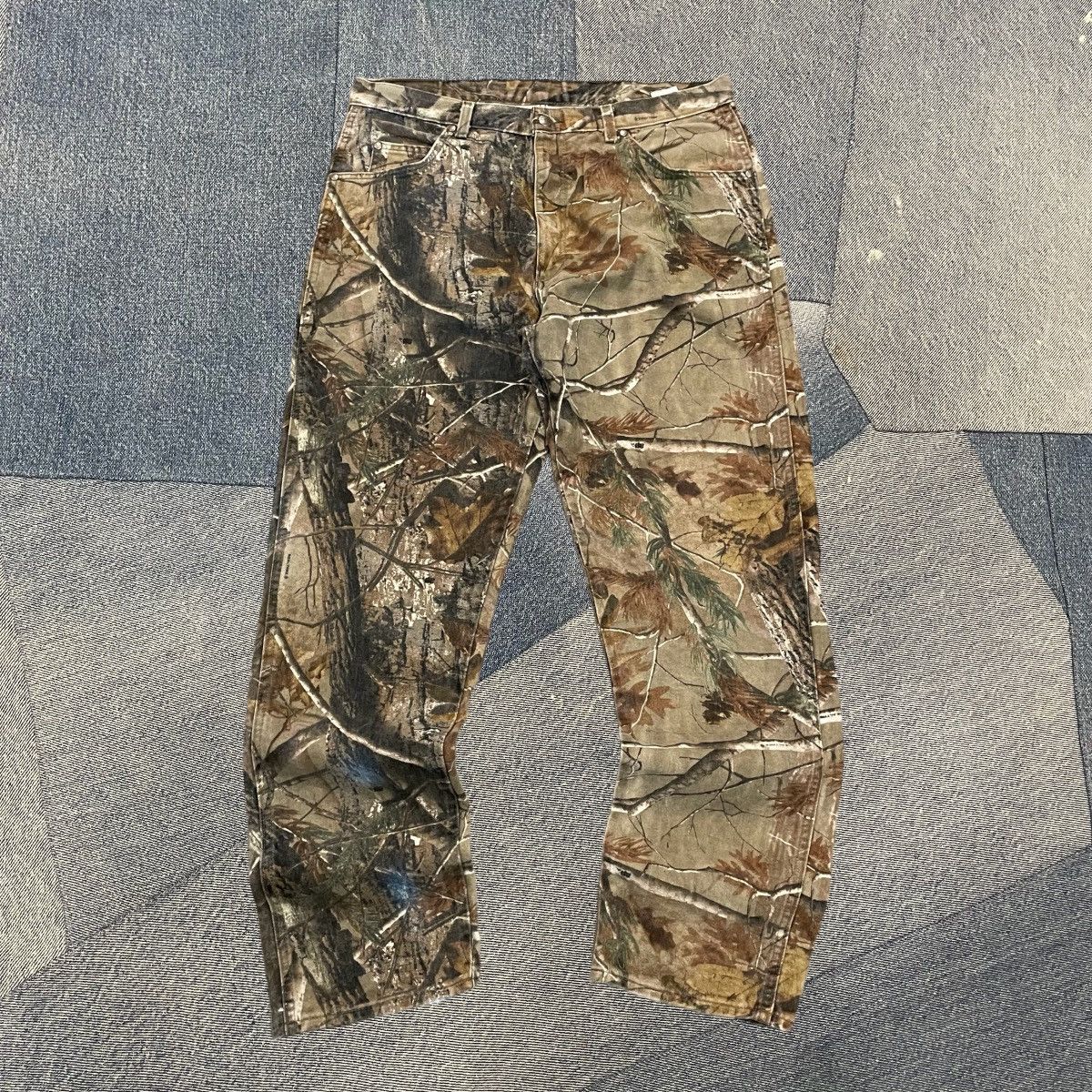 Vintage × Wrangler CRAZY Essential Camo RealTree Pants Size US 37 - 1 Thumbnail