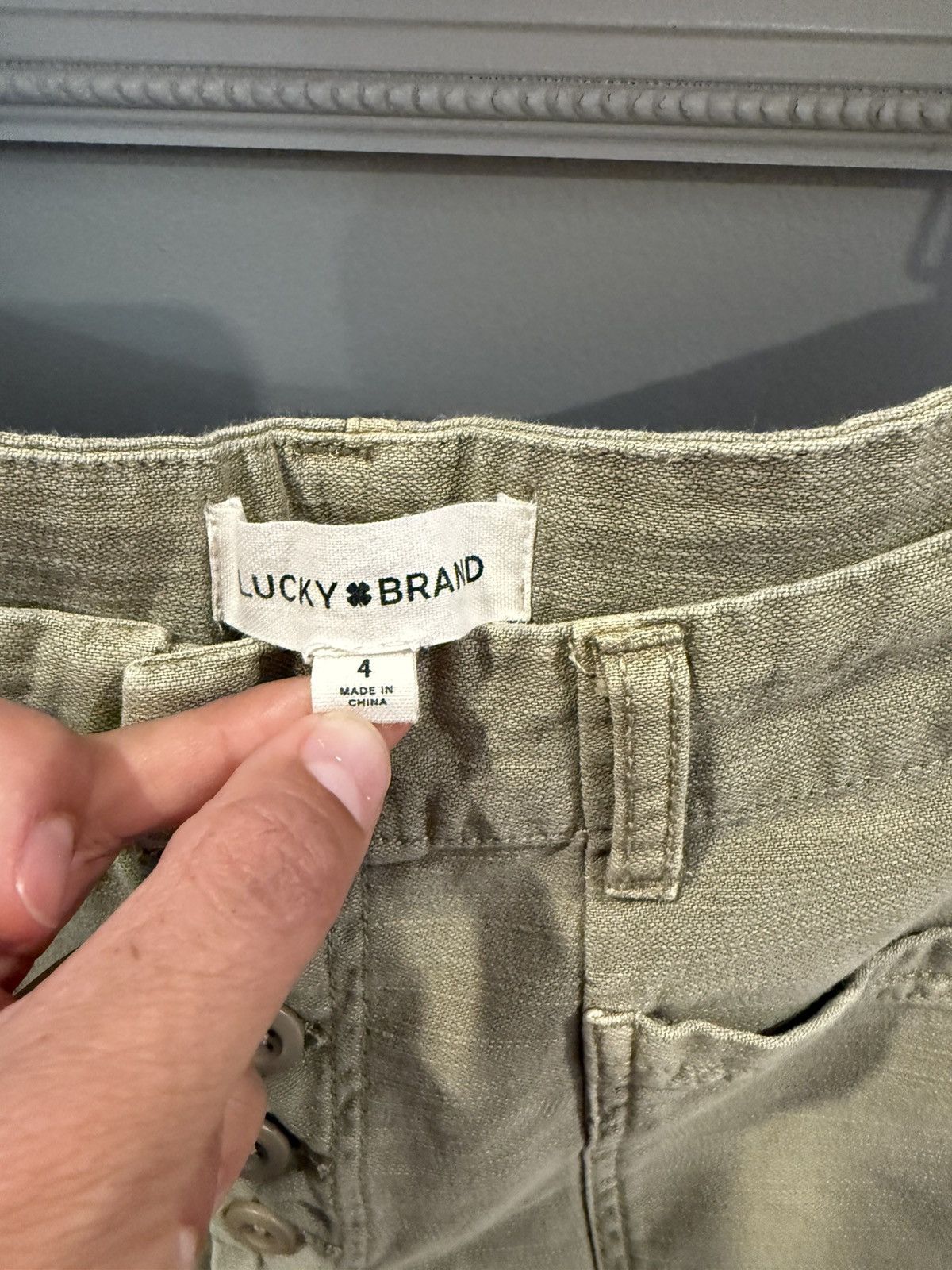 Lucky Brand Lucky Brand Olive High-Rise Pants Size 27" / US 4 / IT 40 - 4 Thumbnail