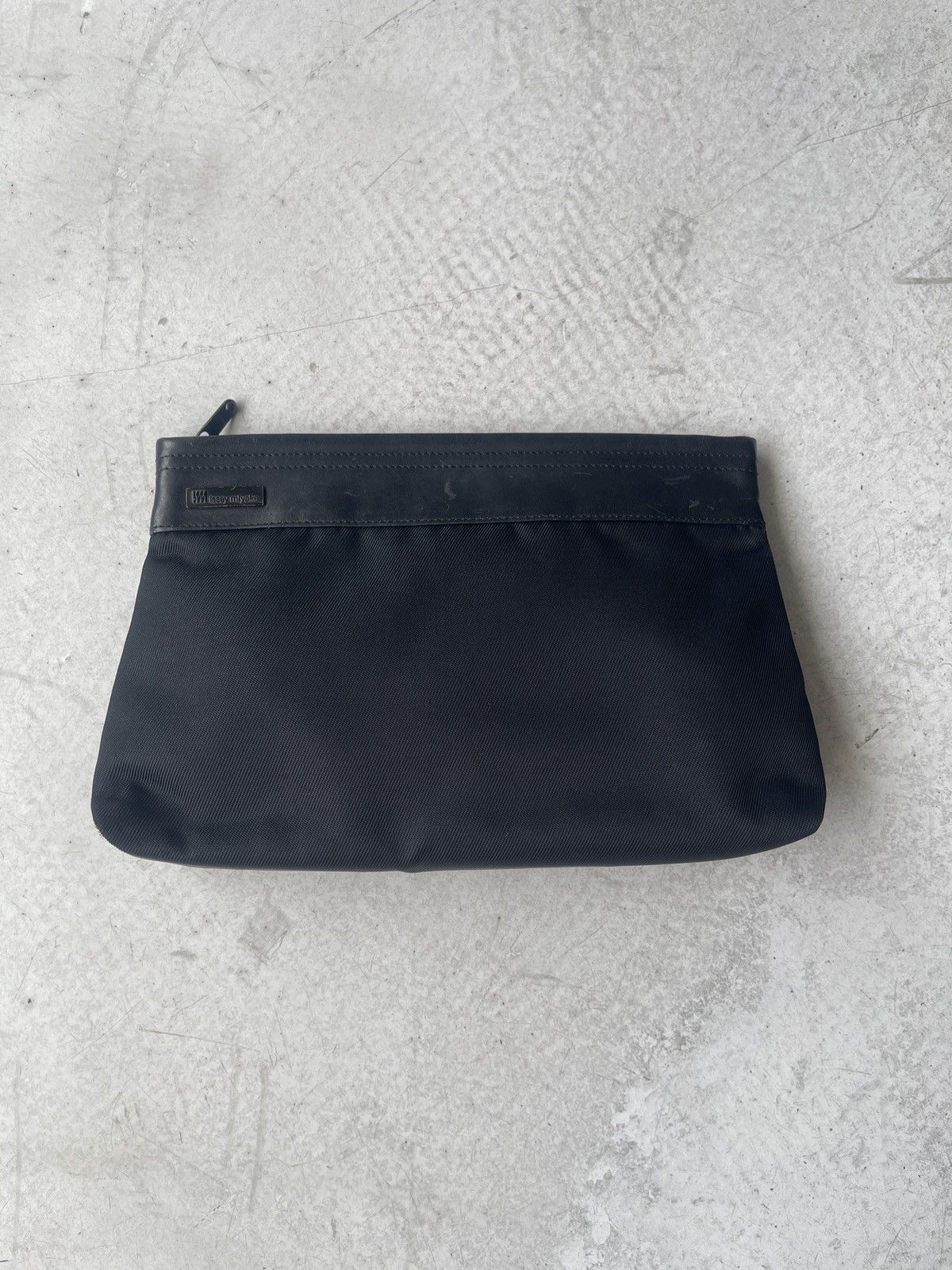 Issey Miyake Issey Miyake Leather Panel Zip Pouch Size ONE SIZE - 1 Thumbnail