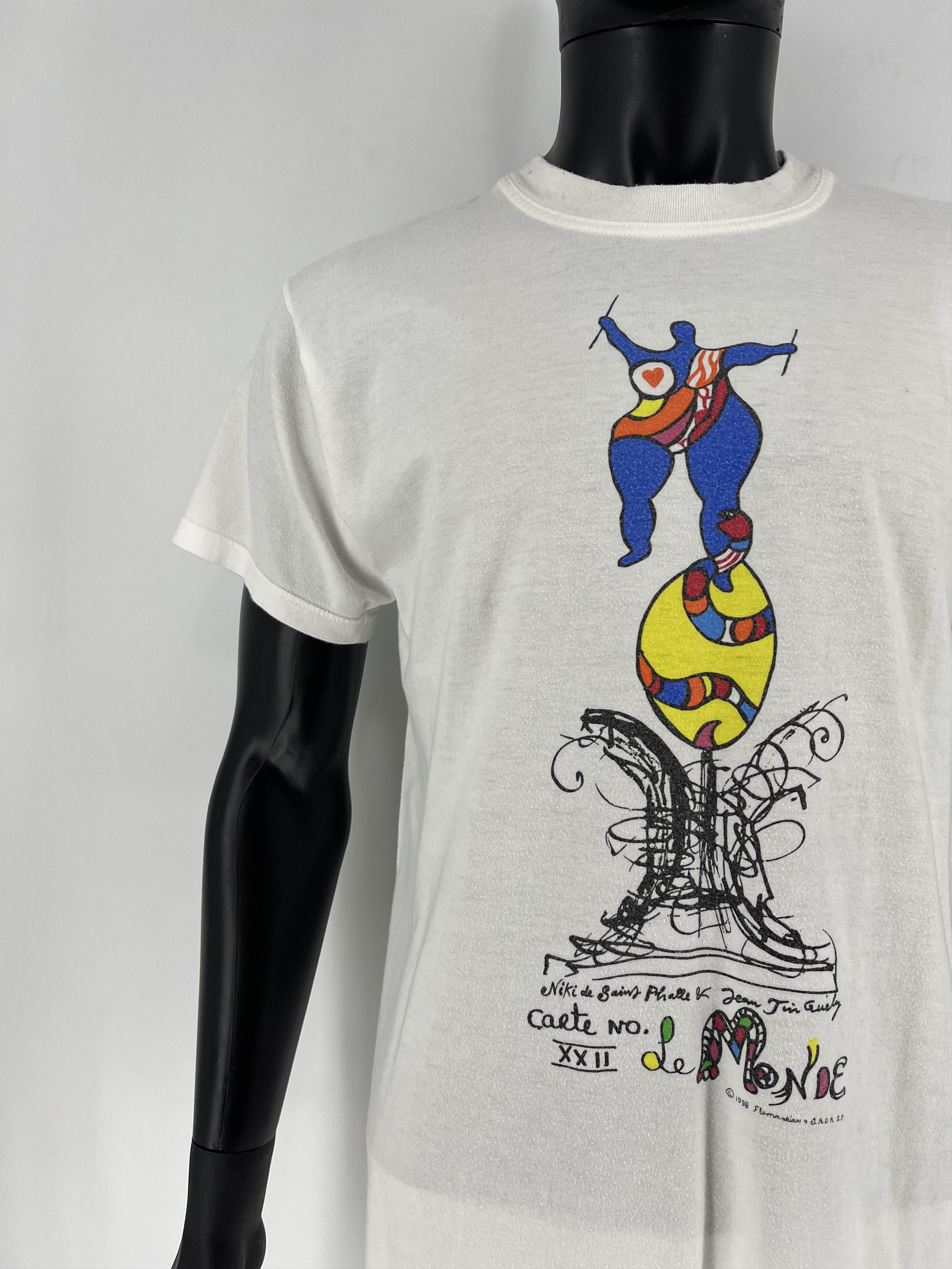 Vintage Vintage 1998 Niki De Saint Phalle Et Flammarion Art T shirt Size US L / EU 52-54 / 3 - 6 Thumbnail