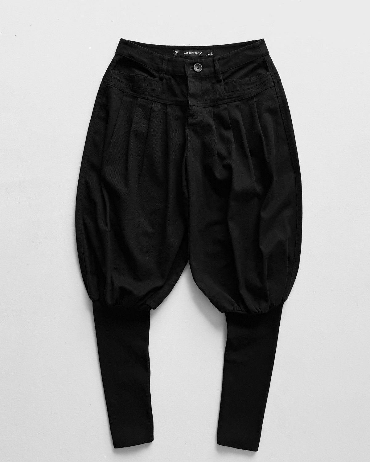 Japanese Brand LA PARGAY BLACK HAREM PANTS Size US 30 / EU 46 - 1 Thumbnail