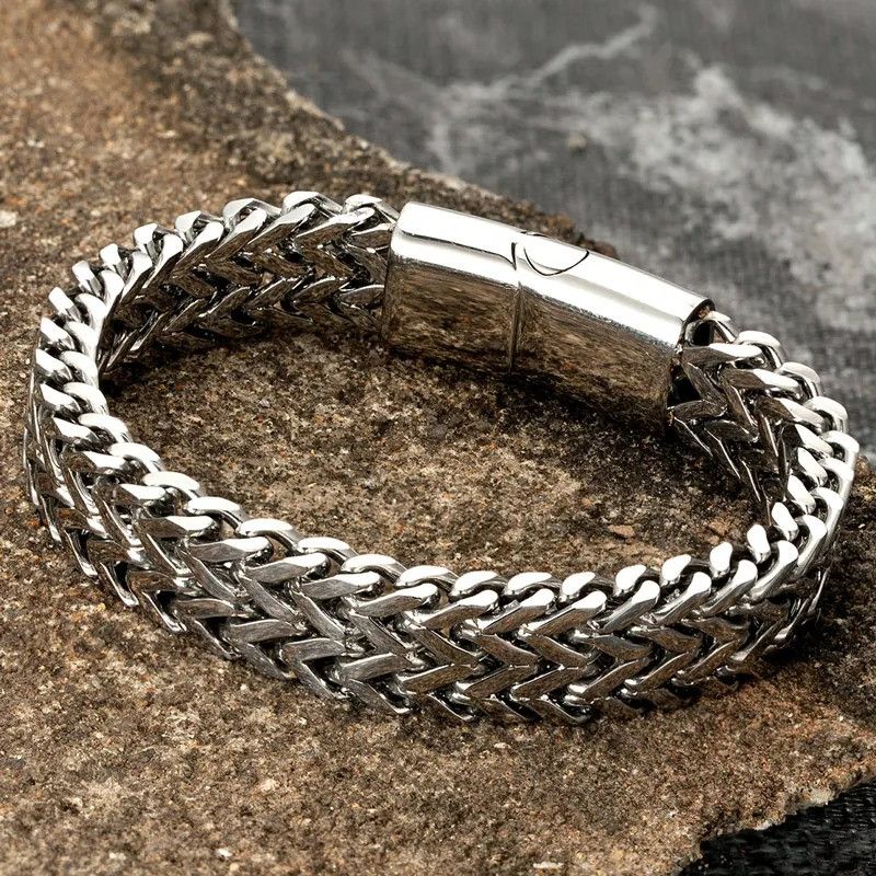 Other Curb Link Chain Bracelet Stainless Steel Punk Gift For Him Size ONE SIZE - 6 Thumbnail