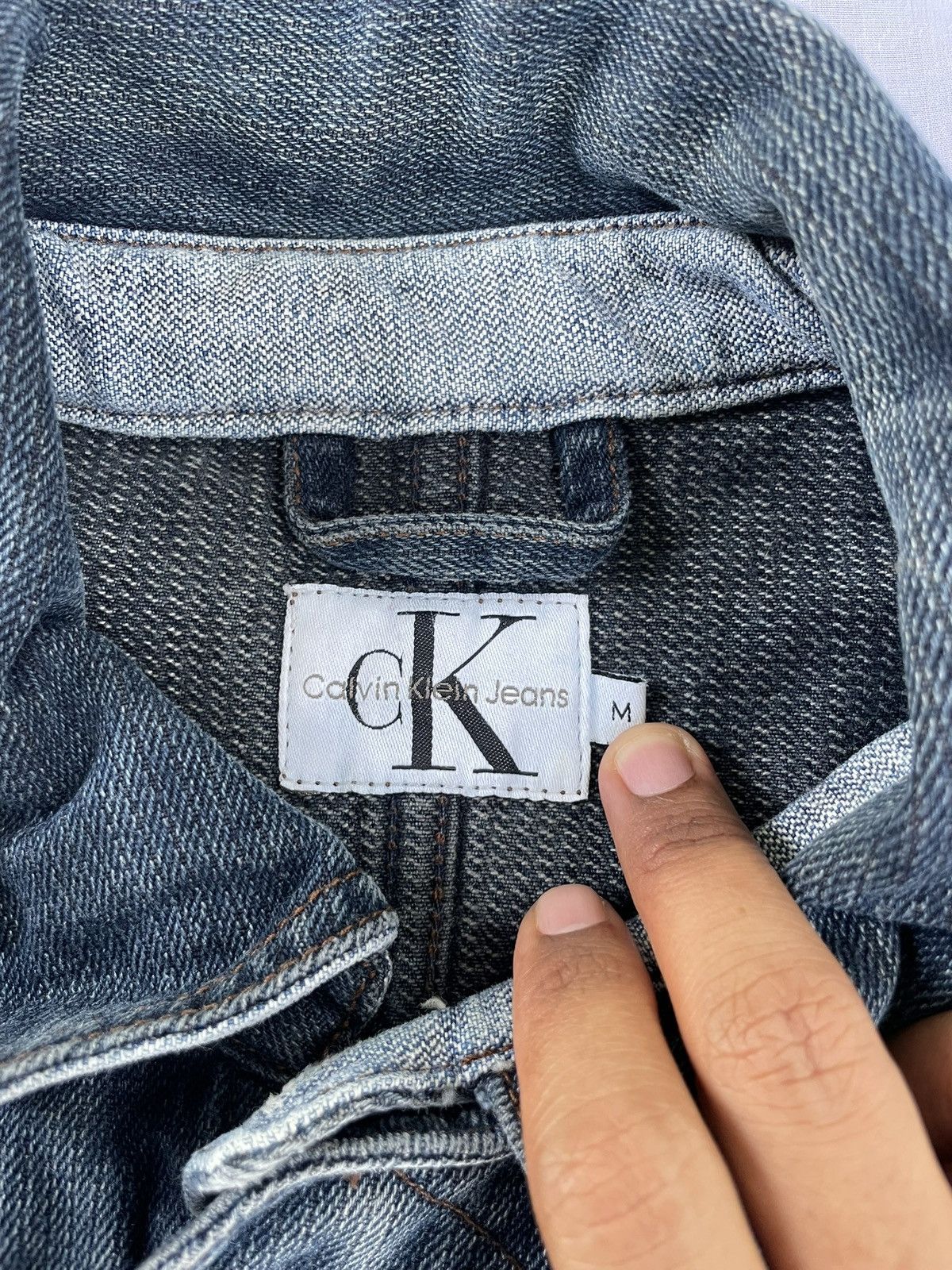 Calvin Klein × Vintage CALVIN KLEIN Vintage 90’s Denim Chore Jacket M Size US M / EU 48-50 / 2 - 5 Thumbnail