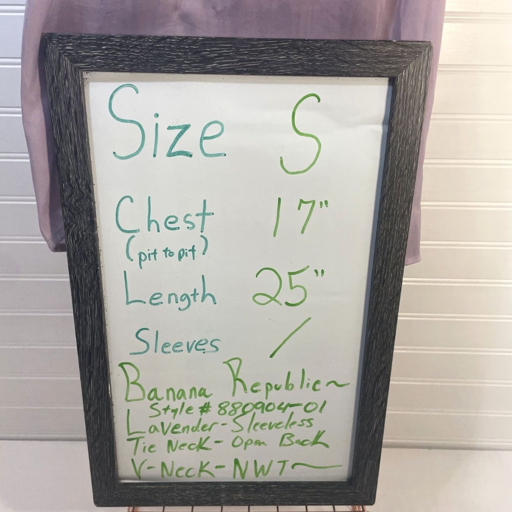 Banana Republic Banana Republic Sleeveless Tie Neck Blouse Women Small Lavender NWT New Size S / US 4 / IT 40 - 5 Thumbnail