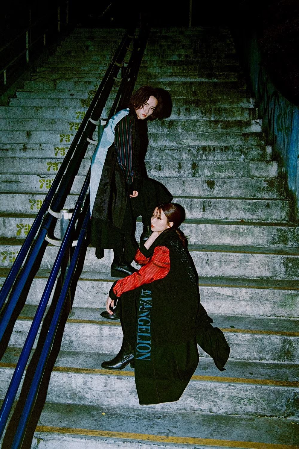 Yohji Yamamoto Ground Y×EVANGELION ASUKA Reversible Long Jacket Size US L / EU 52-54 / 3 - 10 Thumbnail