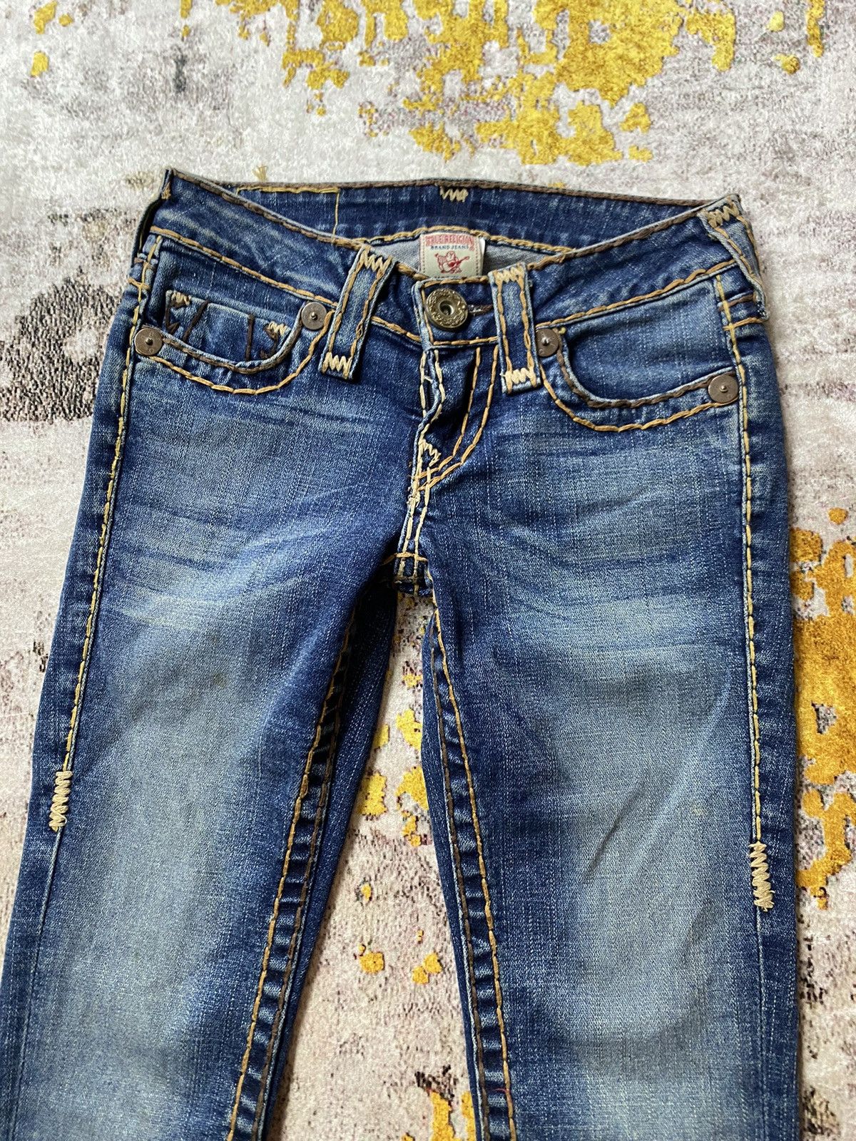 If Six Was Nine Y2K True Religion Flared Jeans Size 26" / US 2 / IT 38 - 4 Thumbnail
