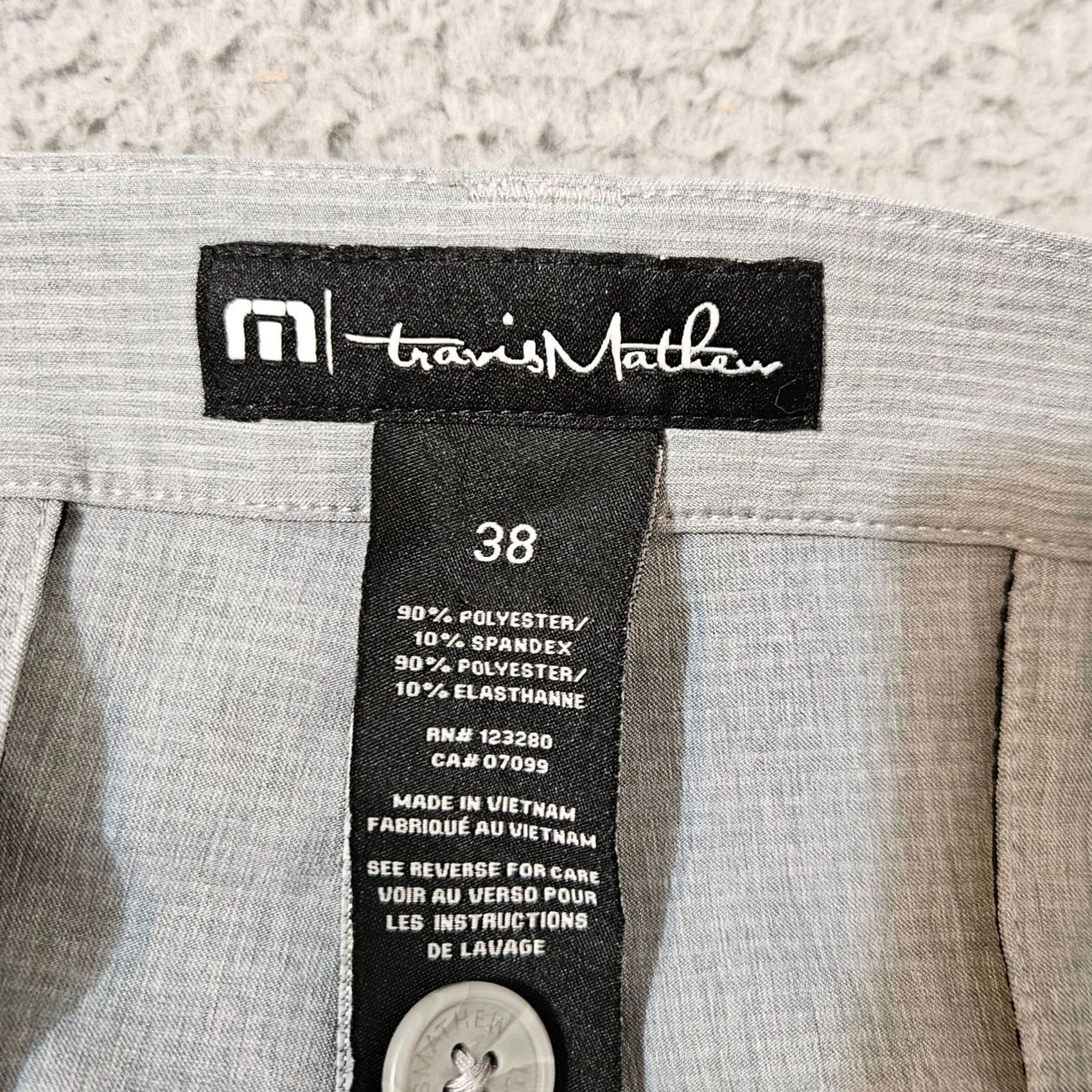 TravisMathew Travis Mathew Gray Striped Golf Chino Shorts Men's Size 38 x 10 Size US 38 / EU 54 - 3 Thumbnail