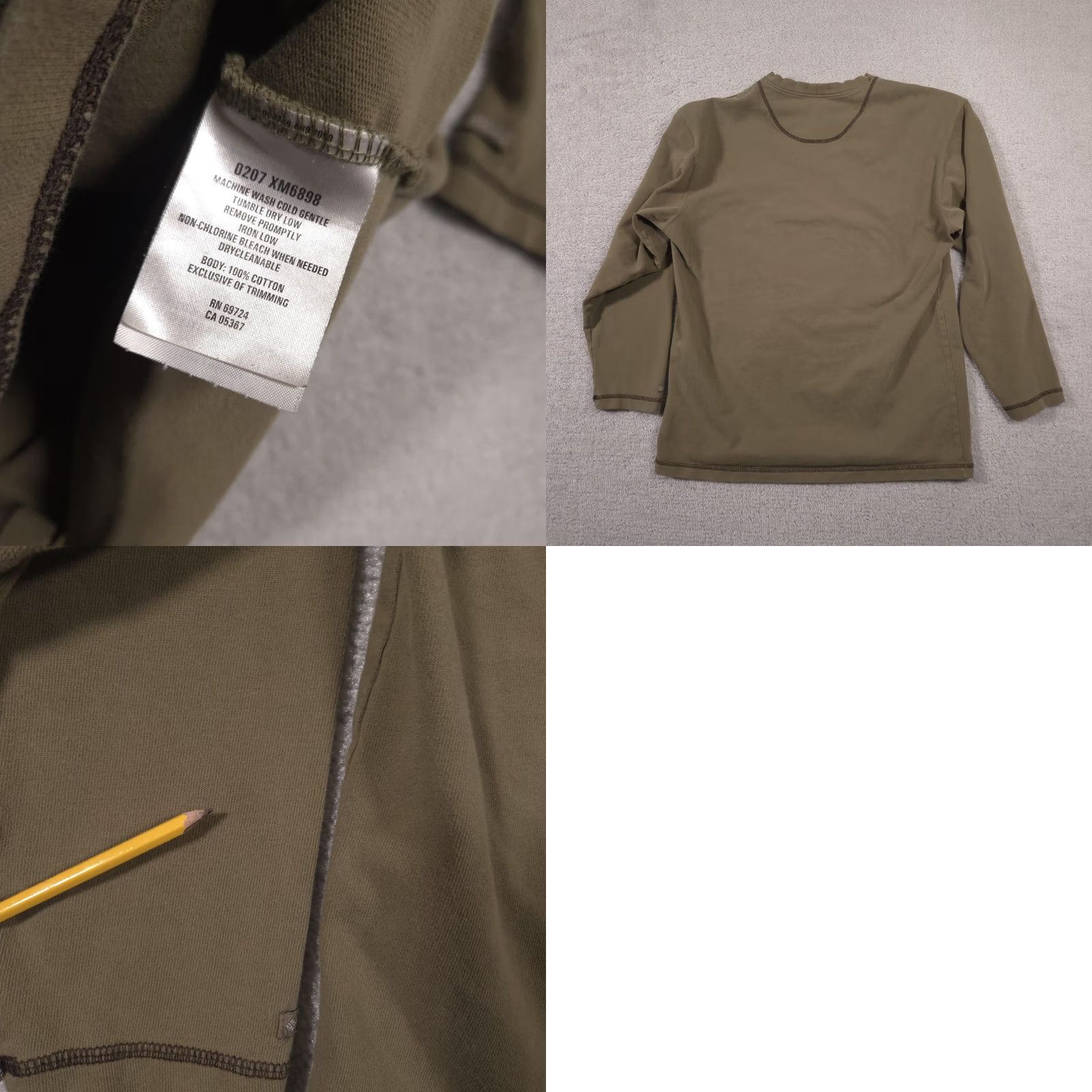 Olive Columbia Shirt Mens Medium Olive Green Long Sleeve Cotton Crewneck Outdoor Size US M / EU 48-50 / 2 - 9 Thumbnail