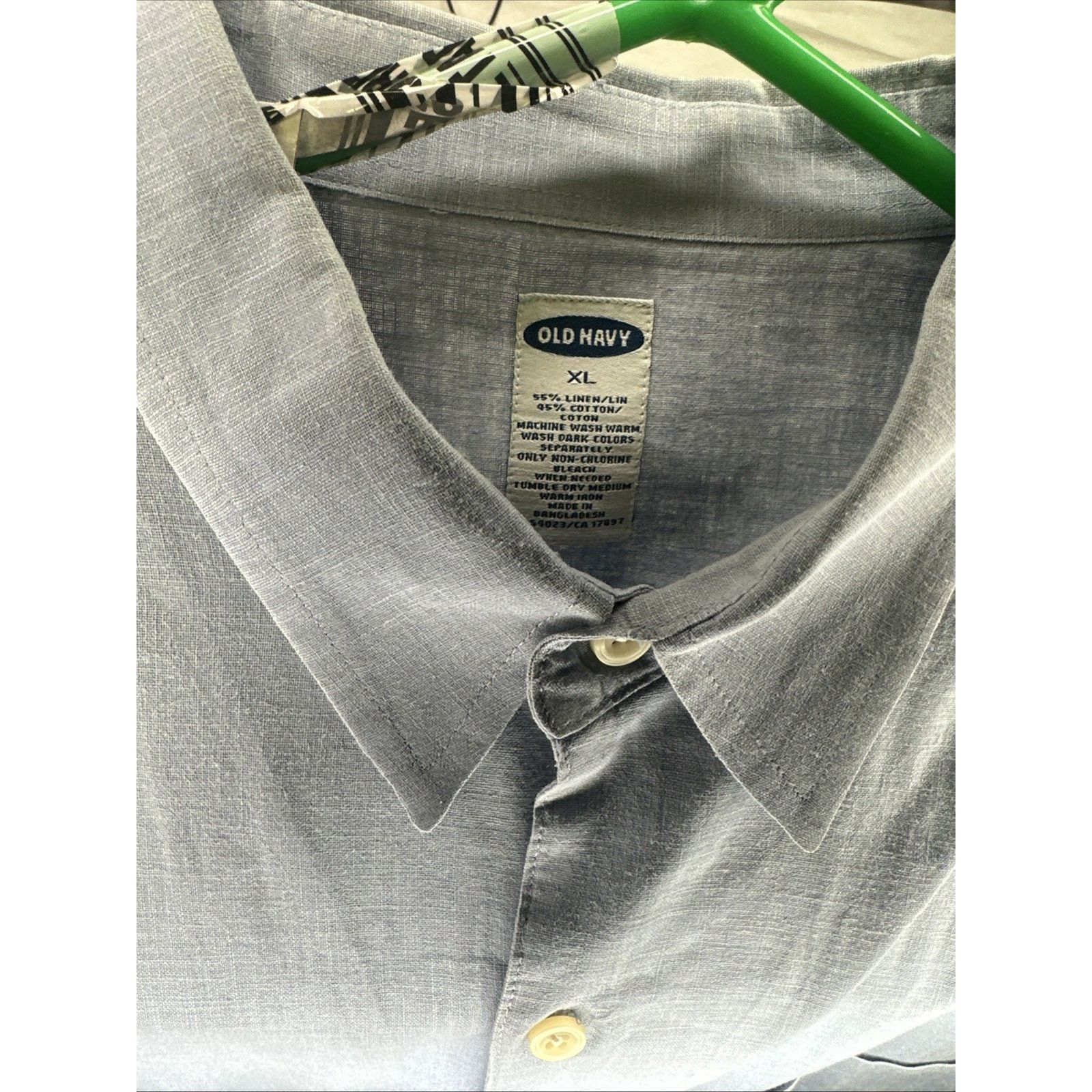 Old Navy Old Navy Shirt Mens Size XL Blue short Sleeve Button Up VTG Size US XL / EU 56 / 4 - 6 Thumbnail