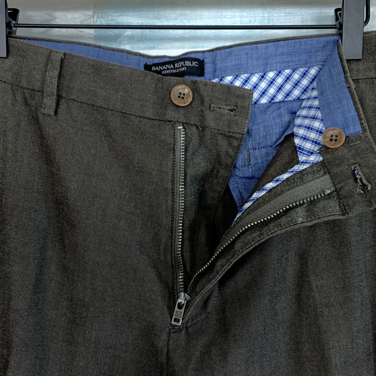 Banana Republic Banana Republic Kentfield Pants Chino Brown Flat 36 Size US 36 / EU 52 - 3 Thumbnail