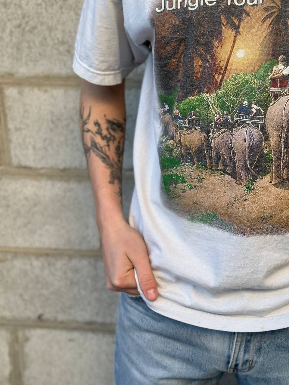 Grailed Vintage Thailand Jungle Tour Elephant Graphic T-Shirt Safari Size US M / EU 48-50 / 2 - 3 Thumbnail
