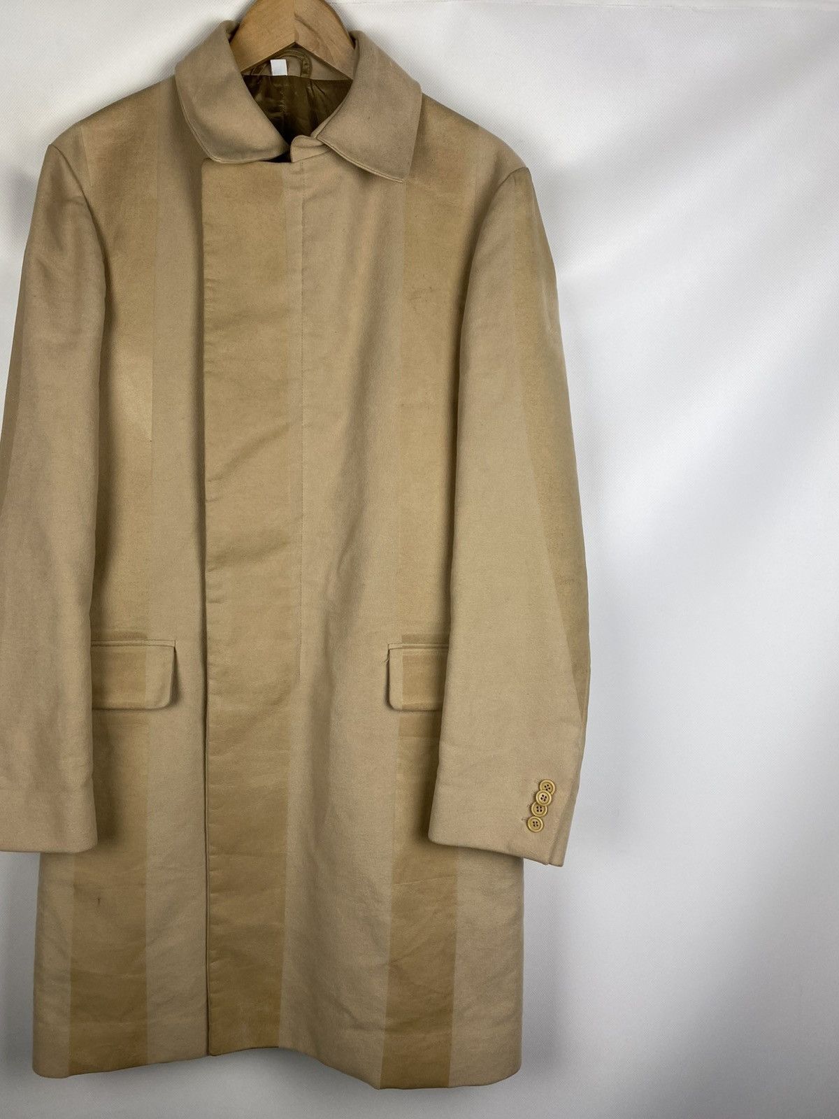 Helmut Lang Helmut Lang Vintage Men’s Wool / Coated Coat Jacket Size US M / EU 48-50 / 2 - 3 Thumbnail