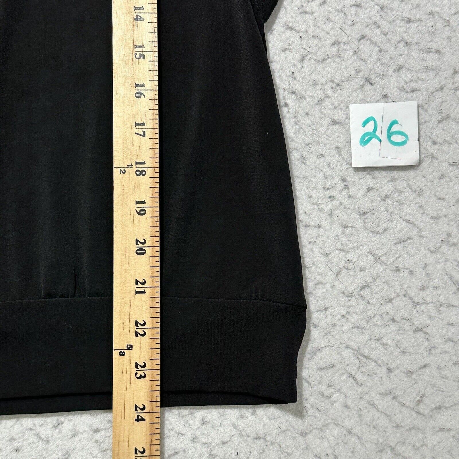 Chicos Chico's Small Black Drape Flutter Sleeve Pullover Blouse Size S / US 4 / IT 40 - 9 Thumbnail