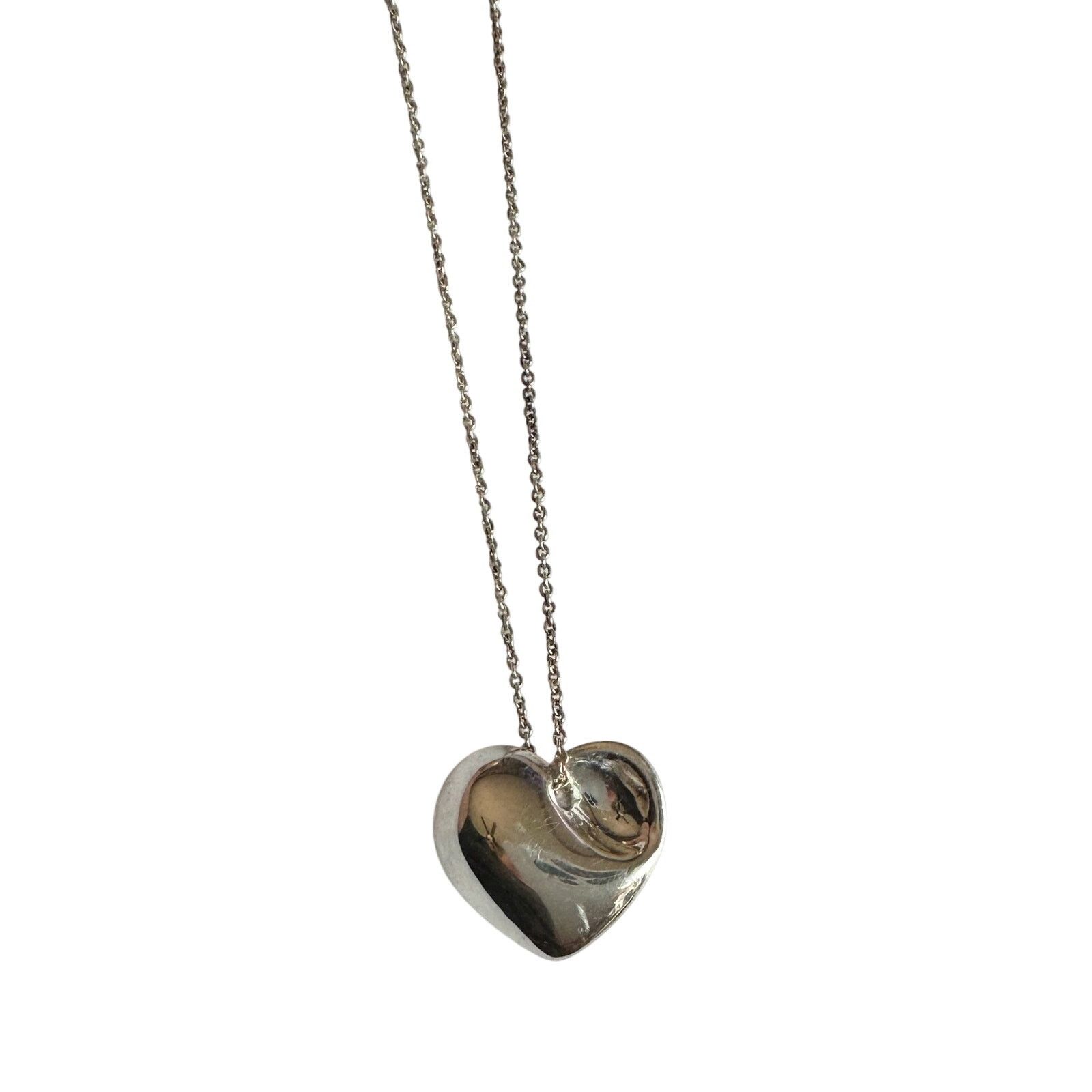 Tiffany & Co. Tiffany & Co Puffy Heart (or folded heart) Necklace - 15" Size ONE SIZE - 18 Thumbnail