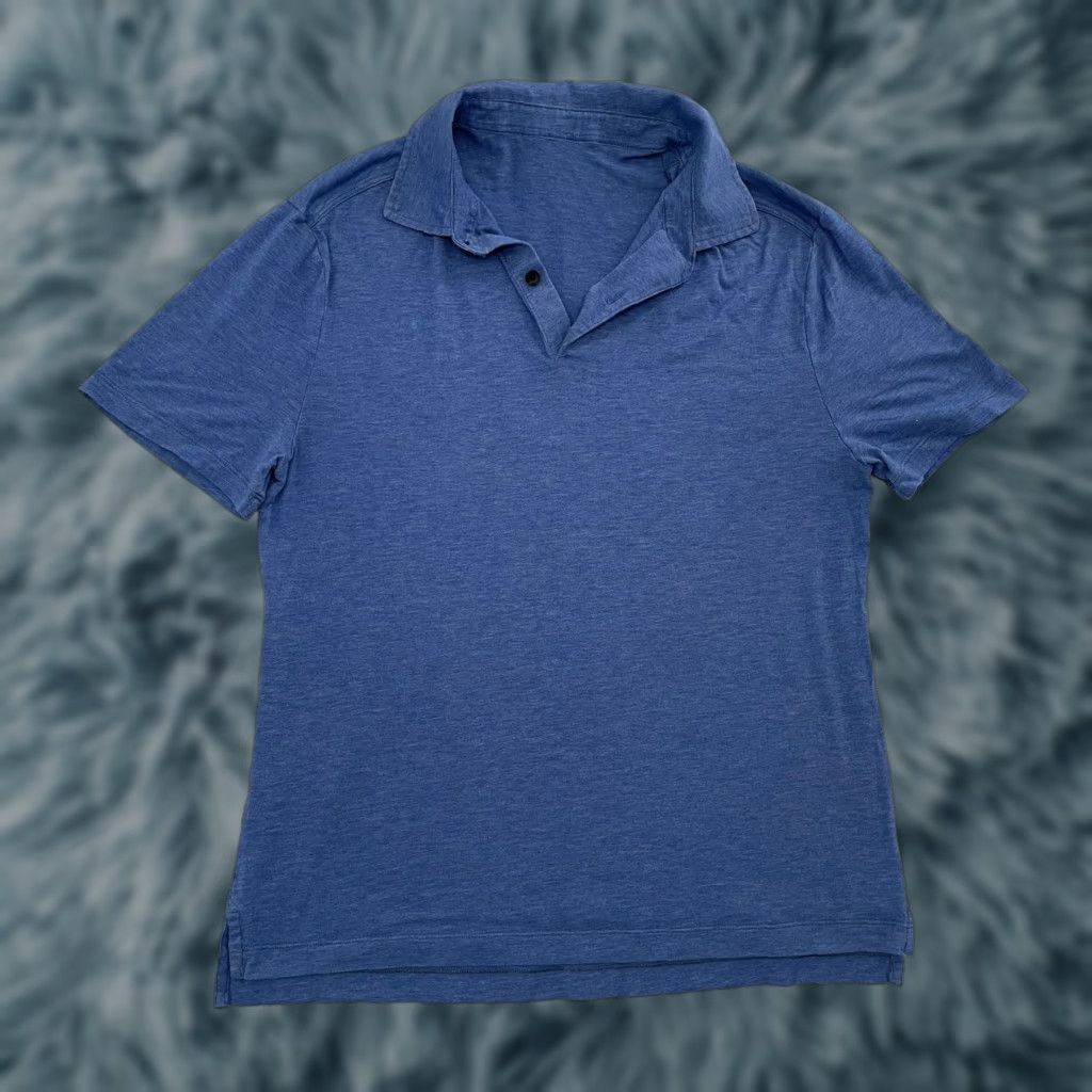 Lululemon Lululemon Tech Polo Shirt Adult Small Blue Short Sleeve Active Mens Athleisure Size US S / EU 44-46 / 1 - 1 Thumbnail