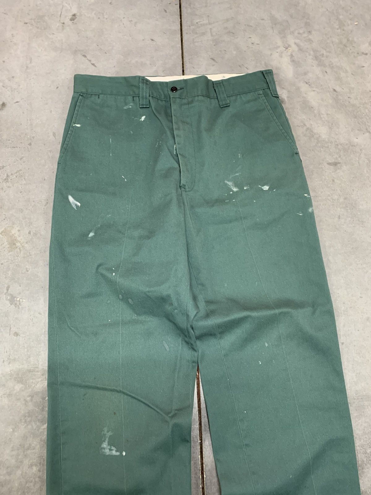 Vintage 70s Paint Splattered Work Pants ERD Grunge Size US 35 - 3 Thumbnail