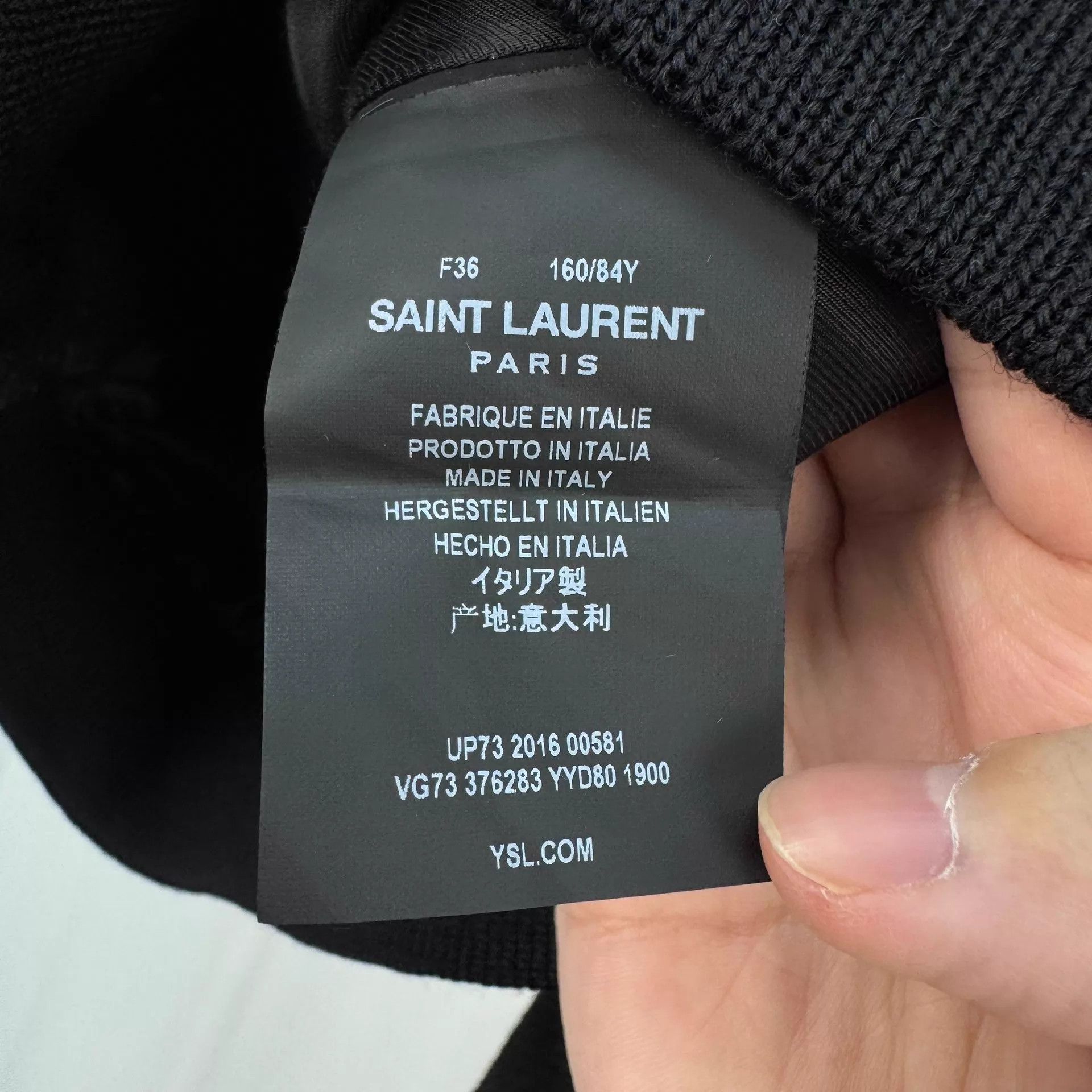 Saint Laurent Paris Saint Laurent B&W Wool Baseball Jkt F36 98N 11k Size XS / US 0-2 / IT 36-38 - 6 Thumbnail