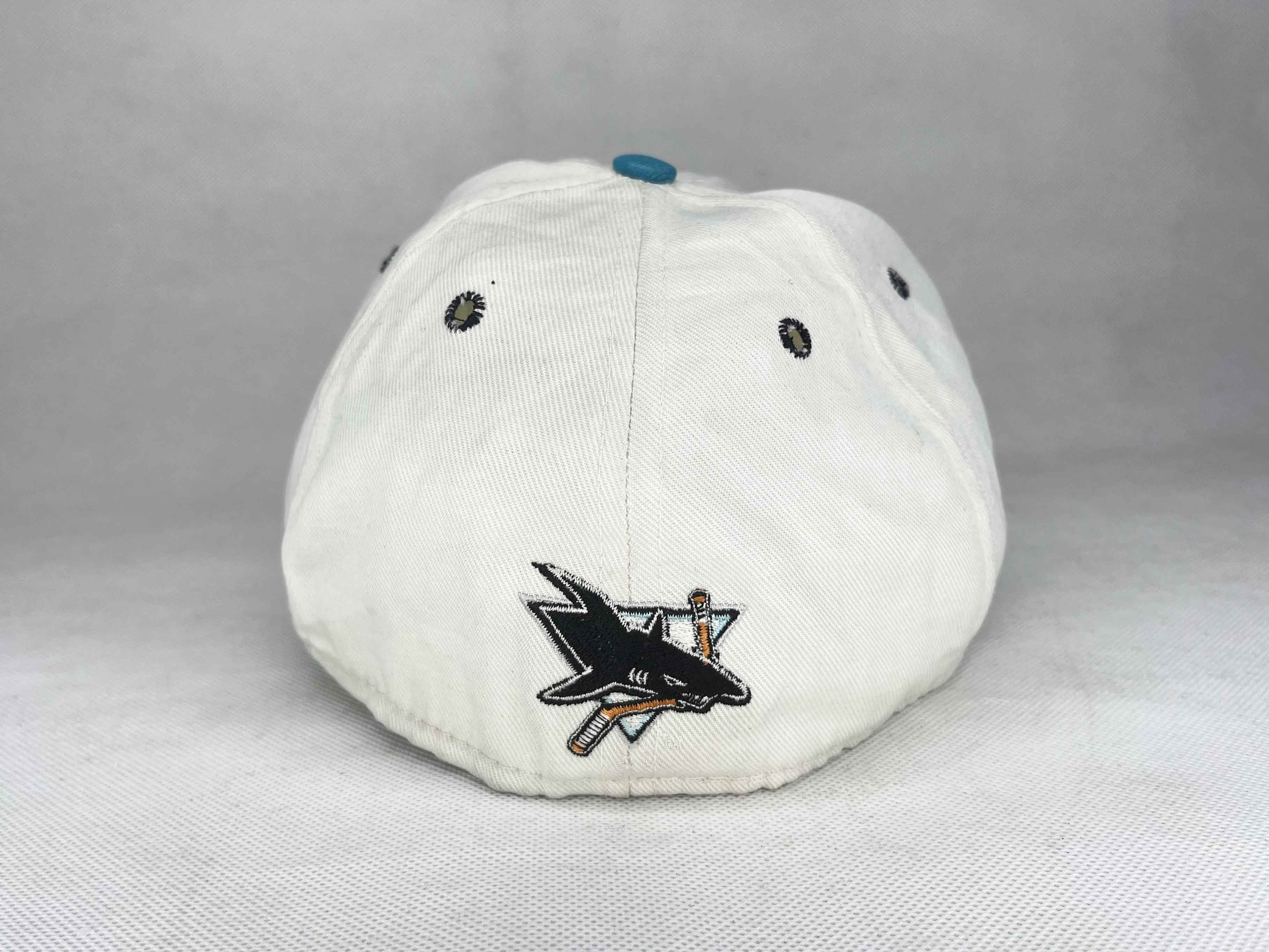 NHL Vintage Annco Double Logo NHL San Jose Sharks Hockey Cap Hat Size ONE SIZE - 7 Thumbnail