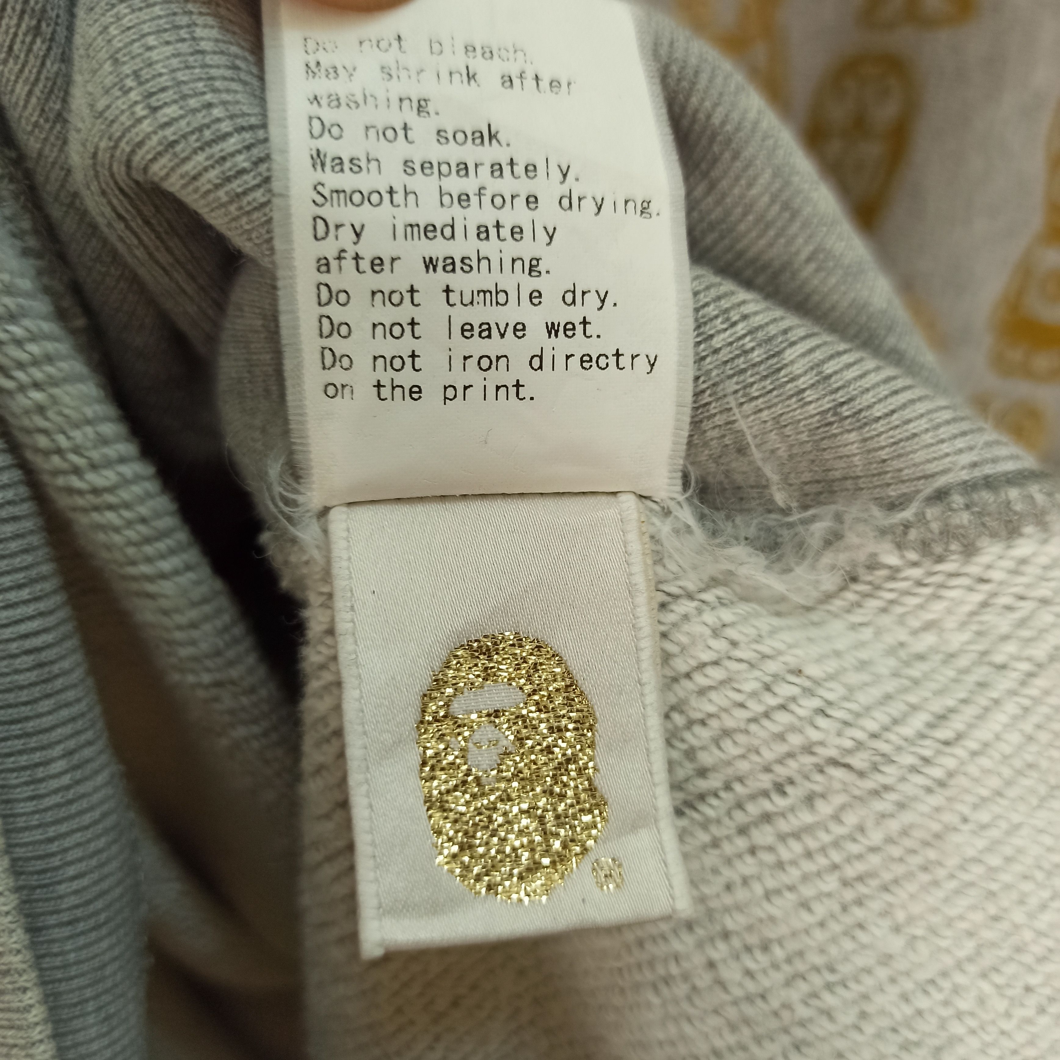 Bape BAPE Milo All-Star Full Zip Hoodie Gray X Gold A Bathing Ape Size US XL / EU 56 / 4 - 18 Thumbnail