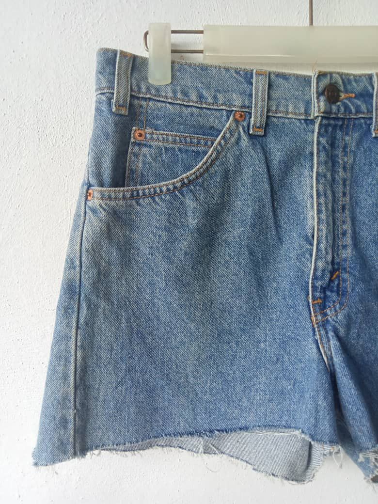 Levi's Vintage Clothing Vintage 90s Levis Distressed Cut Off Jeans Size 31" - 3 Thumbnail