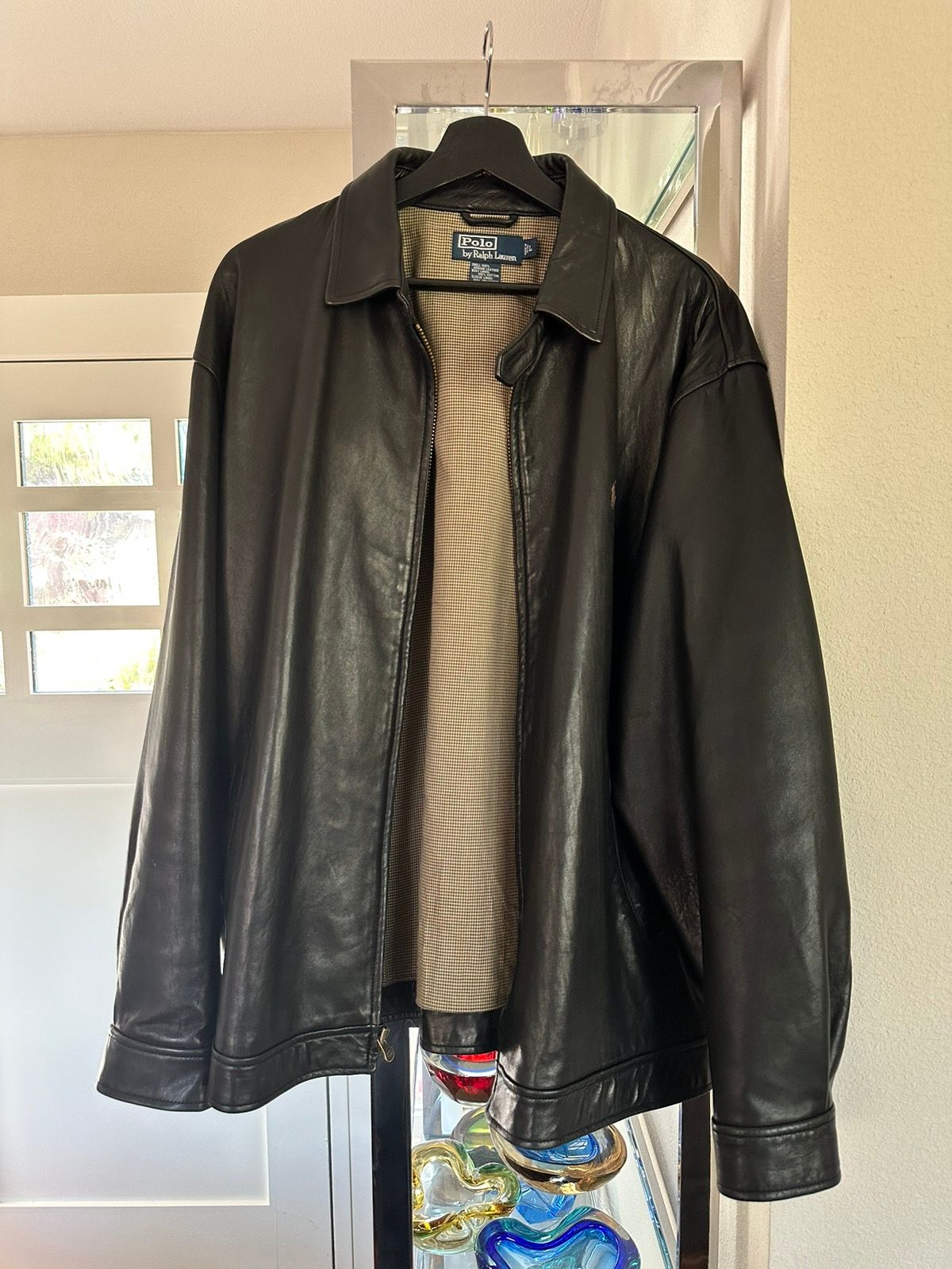 Polo Ralph Lauren Ralph Lauren lambskin leather jacket   Grailed