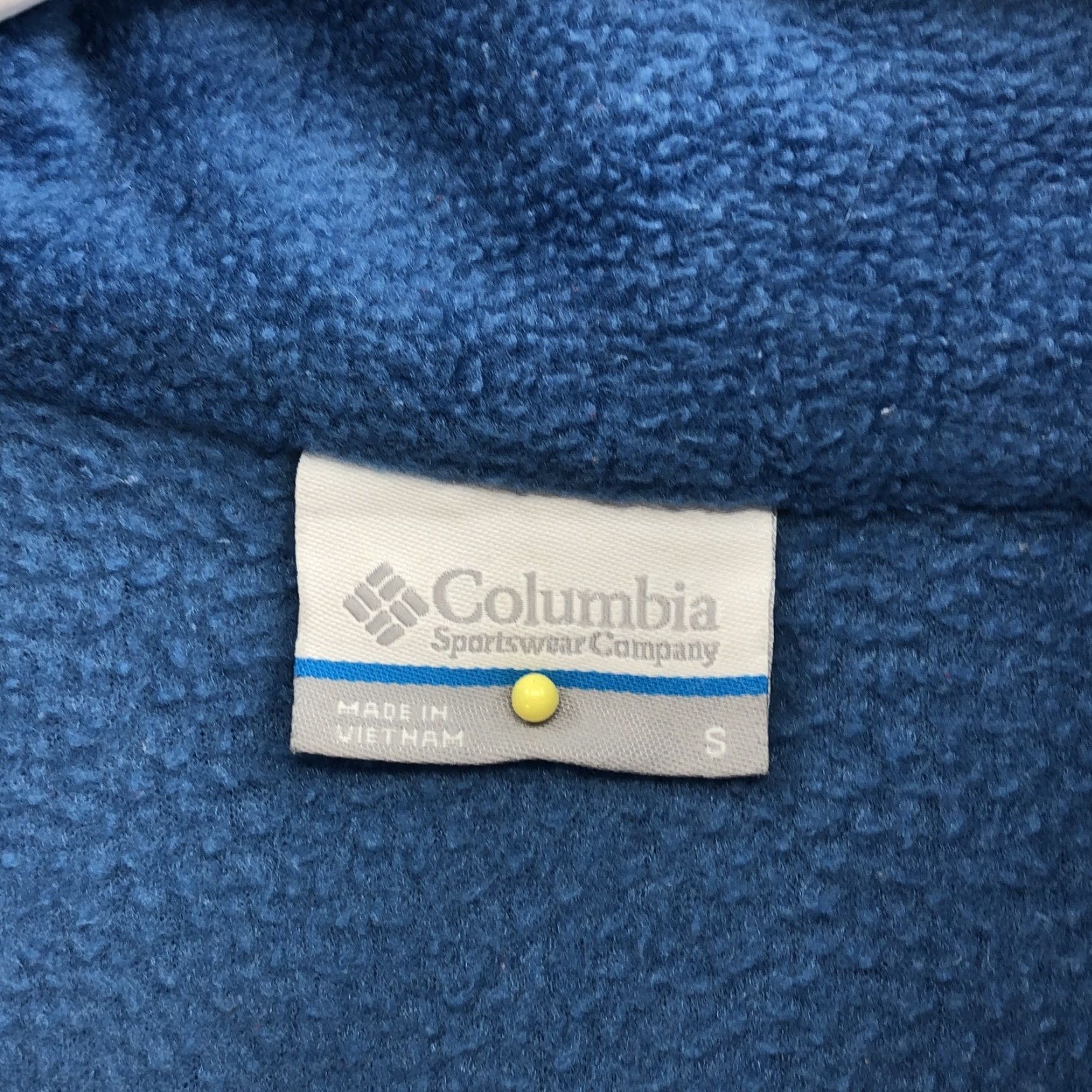 Vintage Columbia Jacket Womens Blue Mock Neck Pockets Full Zipper Fleece Size S Regular Breathable Activewear Outdoor 90s? No decade. Size S / US 4 / IT 40 - 6 Thumbnail