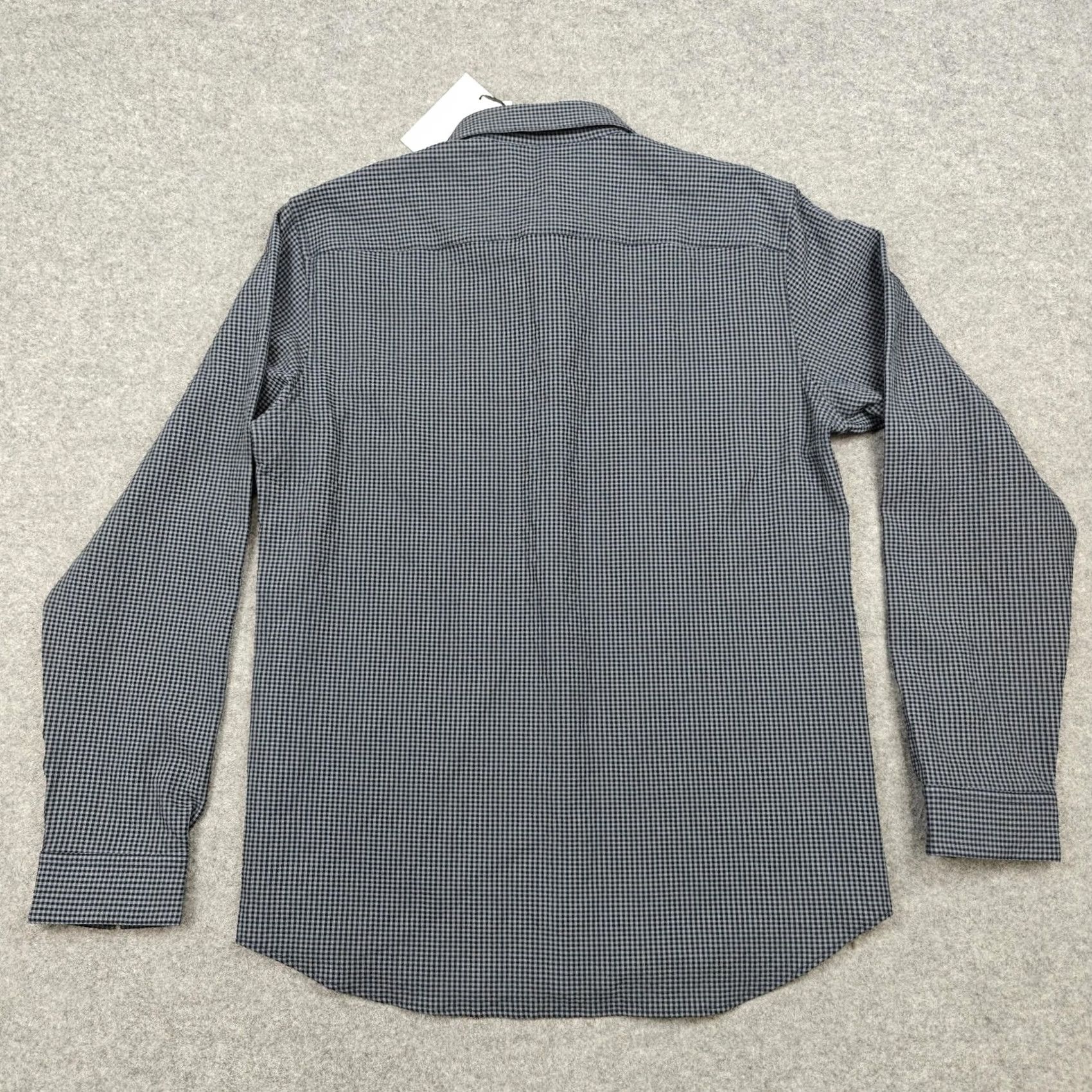 Theory Theory Shirt Mens Medium Blue Gingham Seersucker Long Sleeve Button Up MSRP 225 Size US M / EU 48-50 / 2 - 7 Thumbnail