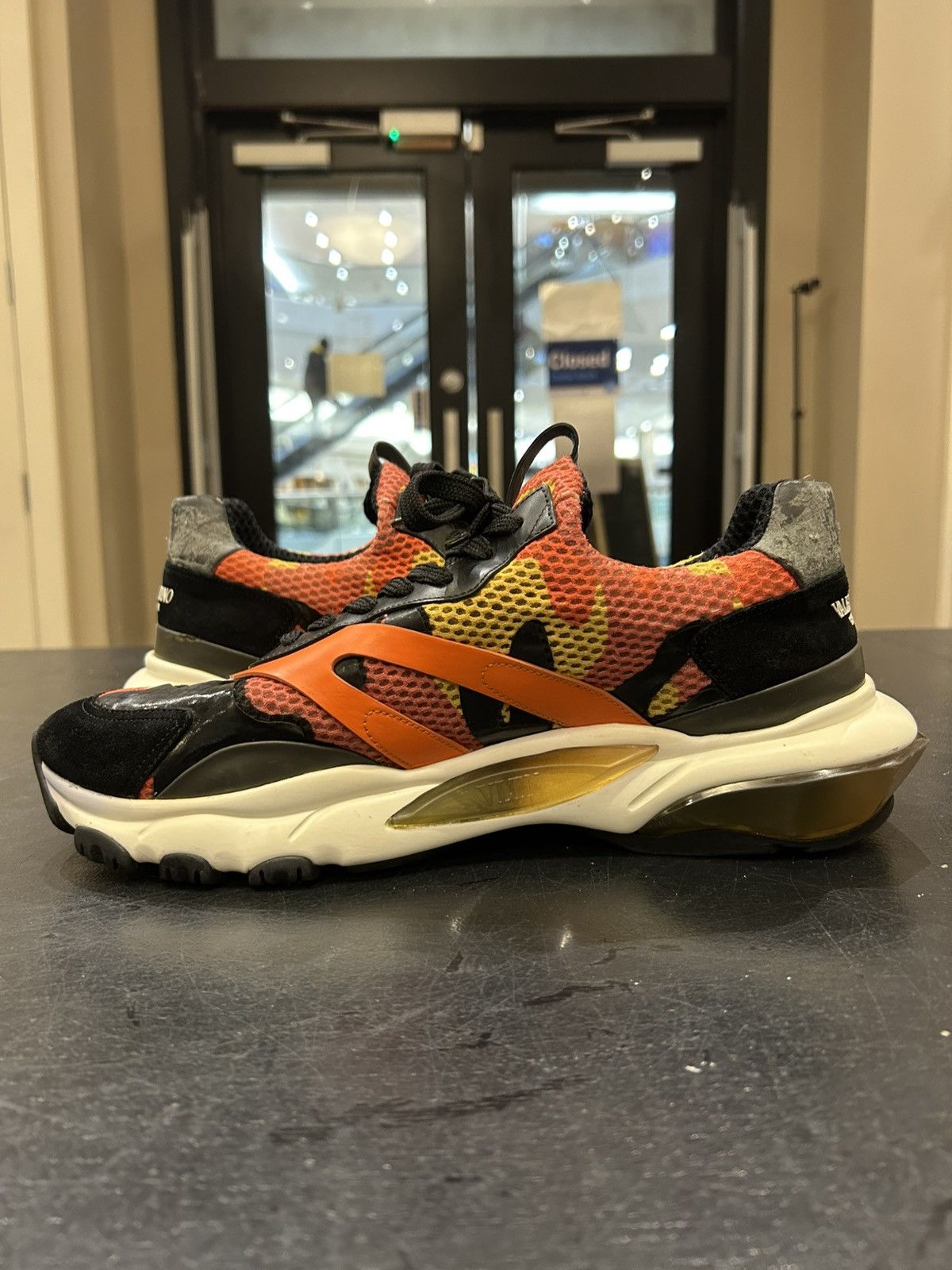 Valentino Valentino Bounce Sneakers - Orange Camo Size US 13 / EU 46 - 4 Thumbnail