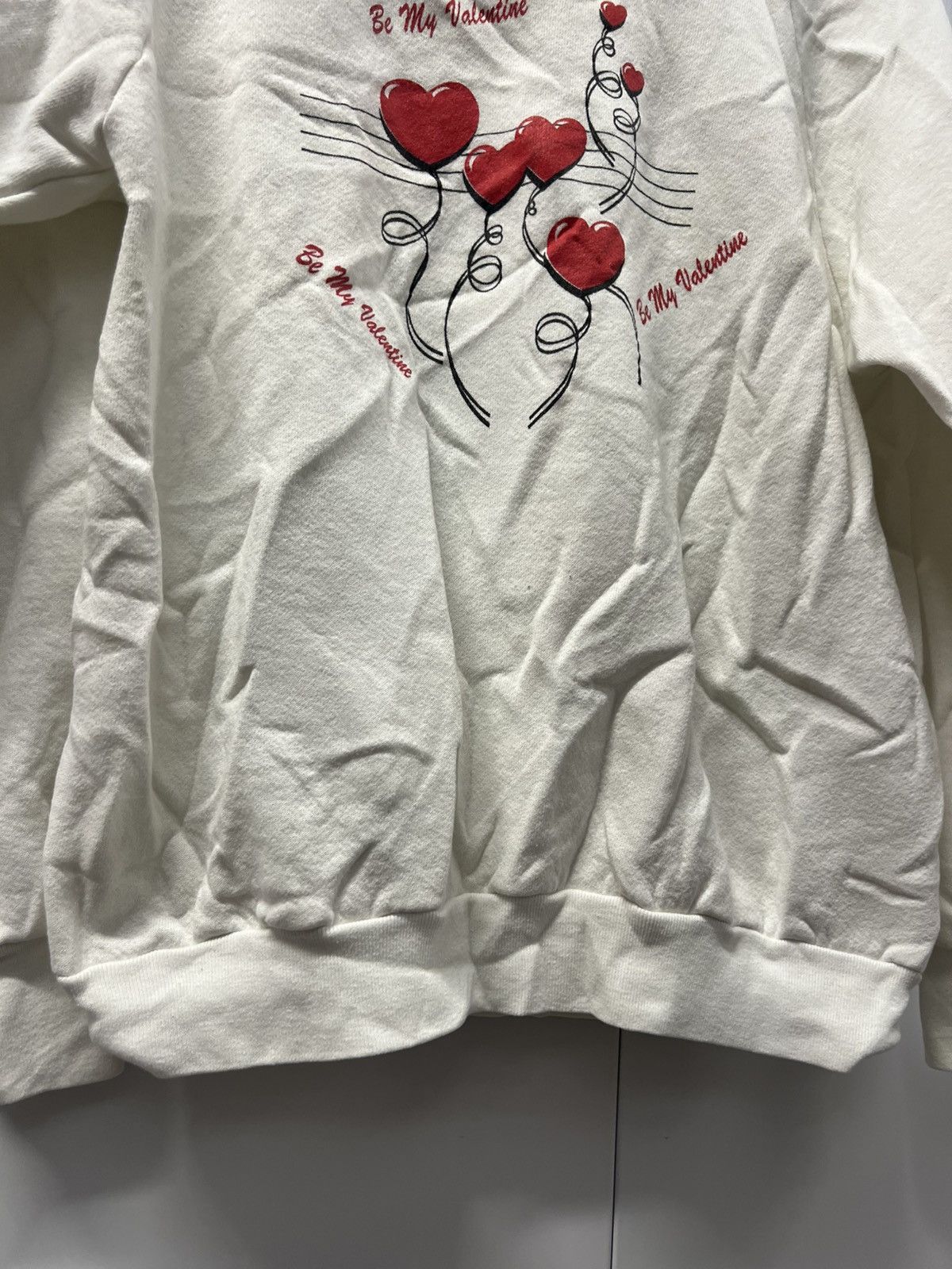 Vintage 90's VTG Vintage Be My Valentine Retro Hearts Indie Sweater Size US L / EU 52-54 / 3 - 5 Thumbnail