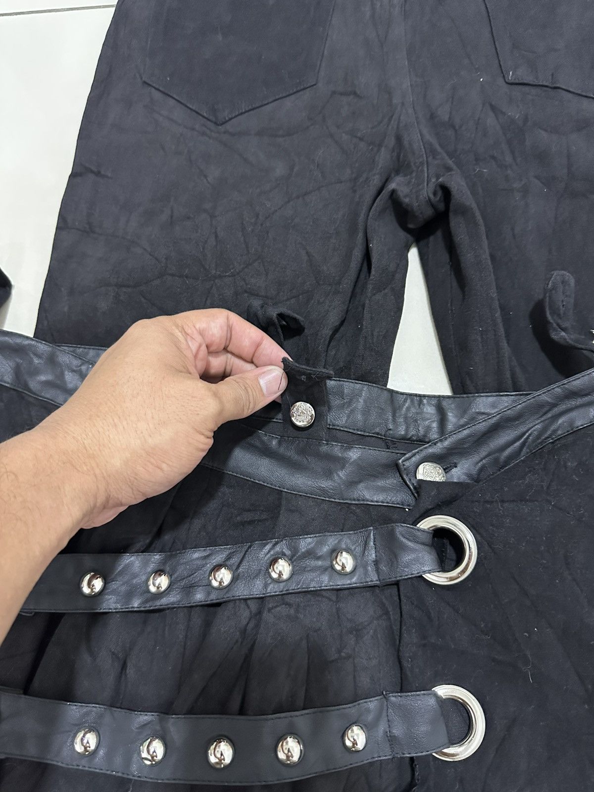 Japanese Brand Sex Pot Revenge Punk Pant Design Bondage Style Attc Skirt Size US 30 / EU 46 - 11 Thumbnail