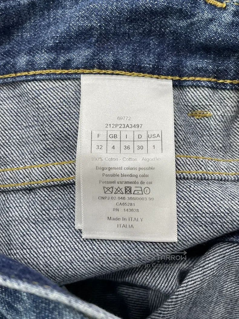 Dior Dior Classic blue denim wide-leg trousers Size 42" / US 20 - 4 Thumbnail