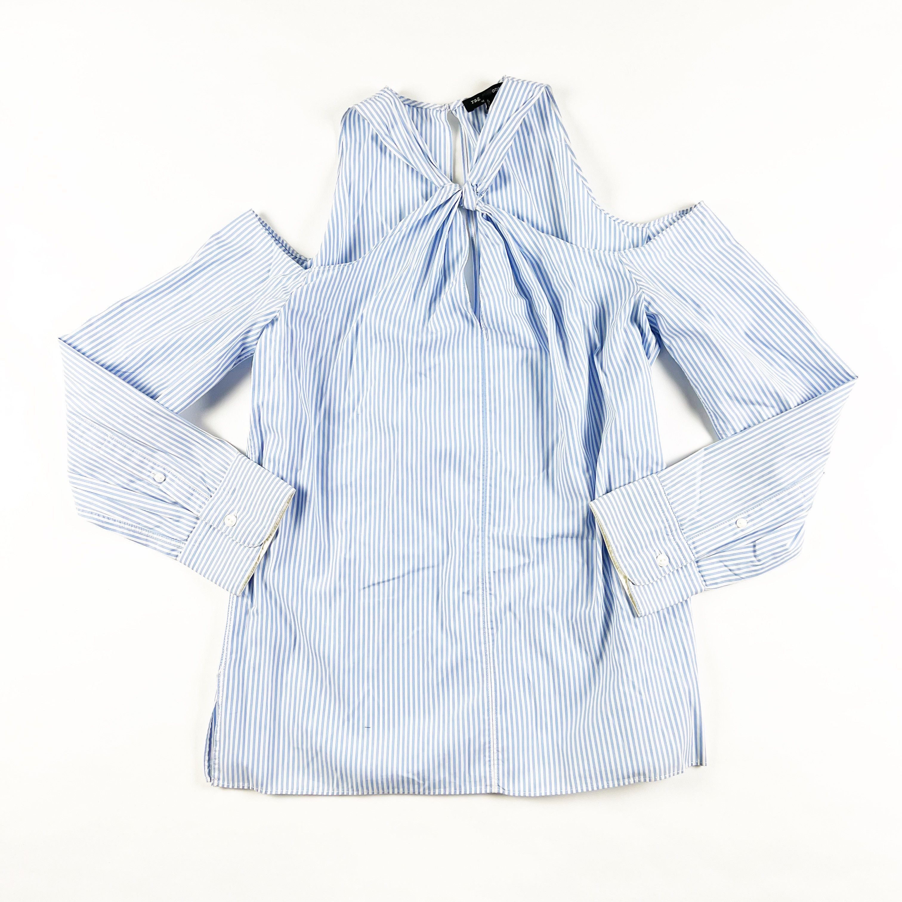 Rag & Bone Rag & Bone Cotton Poplin Blue White Pinstripe Size M / US 6-8 / IT 42-44 - 1 Thumbnail