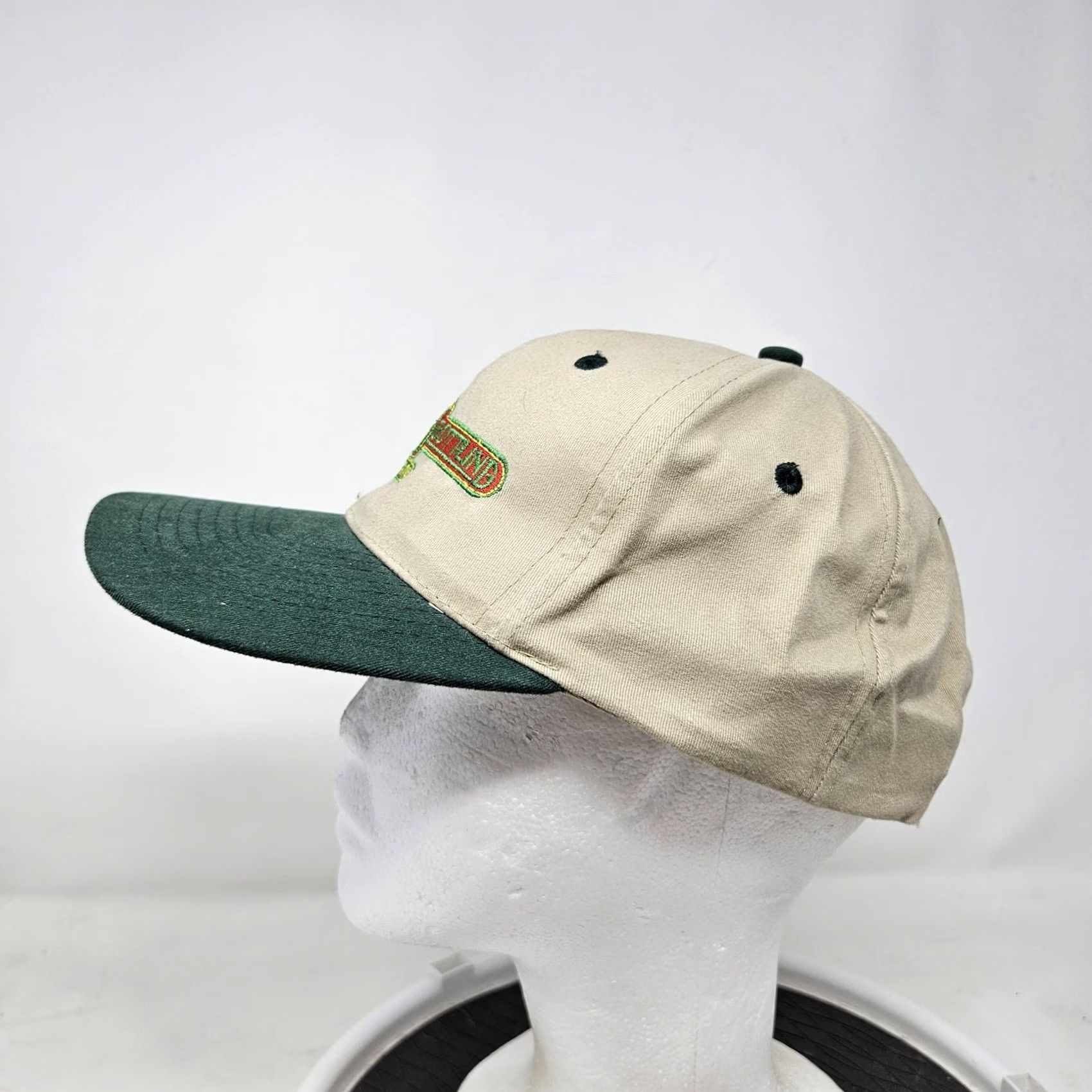 Vintage American Bottling Company Hat Cap Snap Back Mens Tan Green Cintas Trucker Size ONE SIZE - 5 Thumbnail
