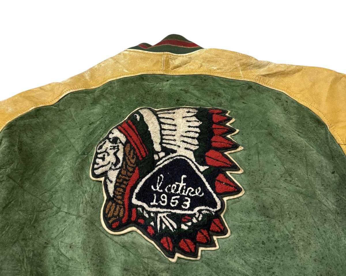 Leather Vintage Ice Fire 1953 Pig Skin Leather Varsity Jacket Size US M / EU 48-50 / 2 - 14 Thumbnail