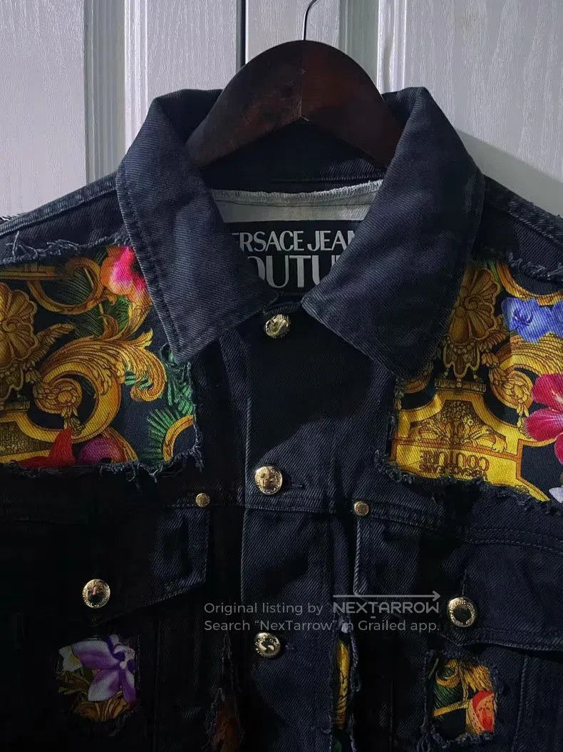 Versace Versace Jungle Couture Denim Jacket . Size US S / EU 44-46 / 1 - 5 Thumbnail