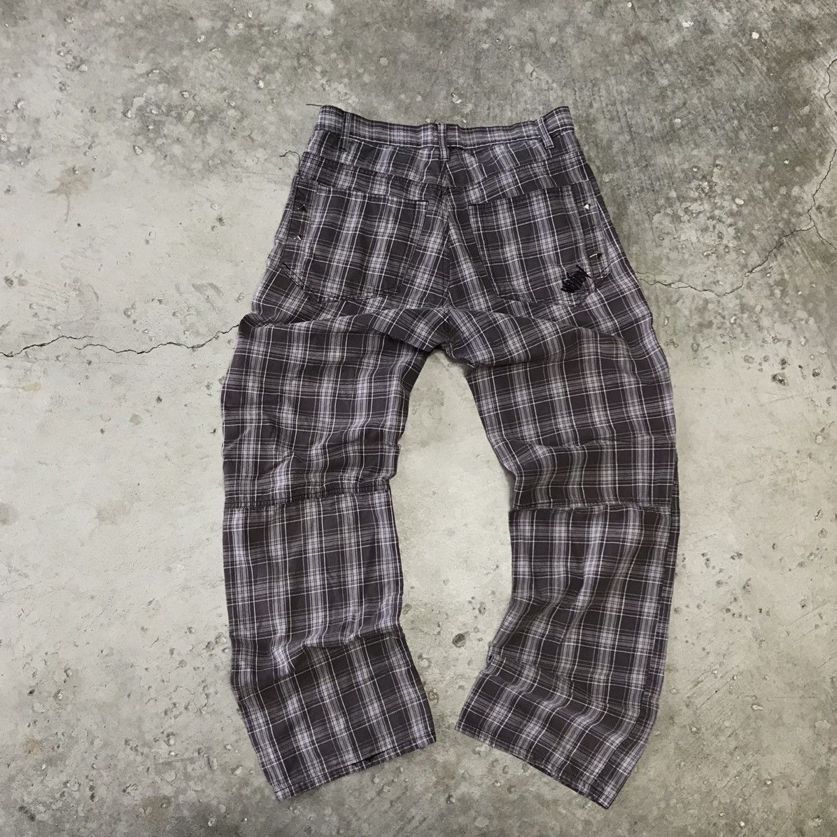 Tripp NYC × Vintage × Vision Streetwear Vintage RARE Y2K Vision Streetwear Rave Punk Plaid Pants Size US 30 / EU 46 - 5 Thumbnail