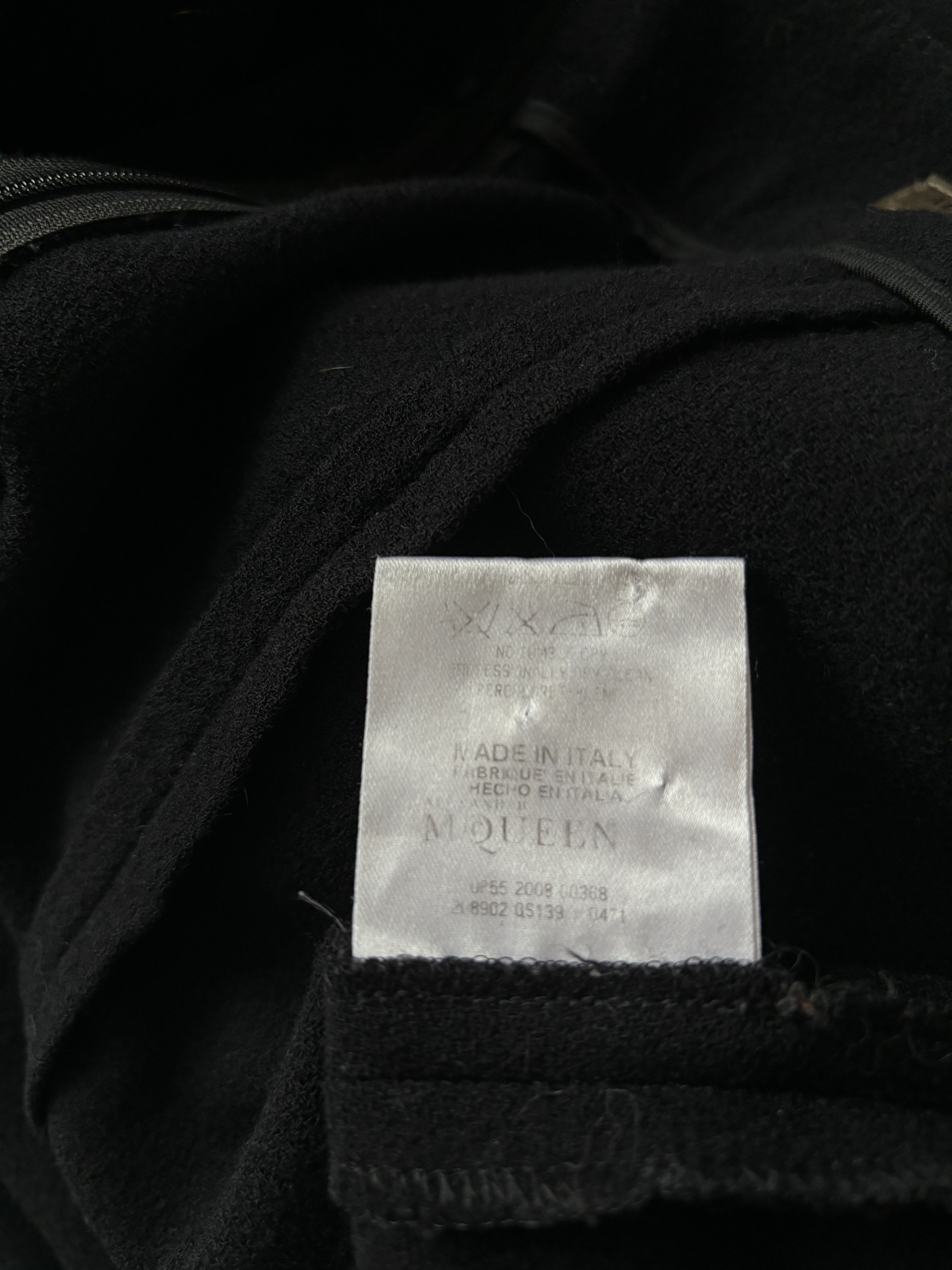 Alexander McQueen ⚡️QUICK SALE⚡️2008 Alexander McQueen Black Pants Trousers Size 27" / US 4 / IT 40 - 4 Thumbnail
