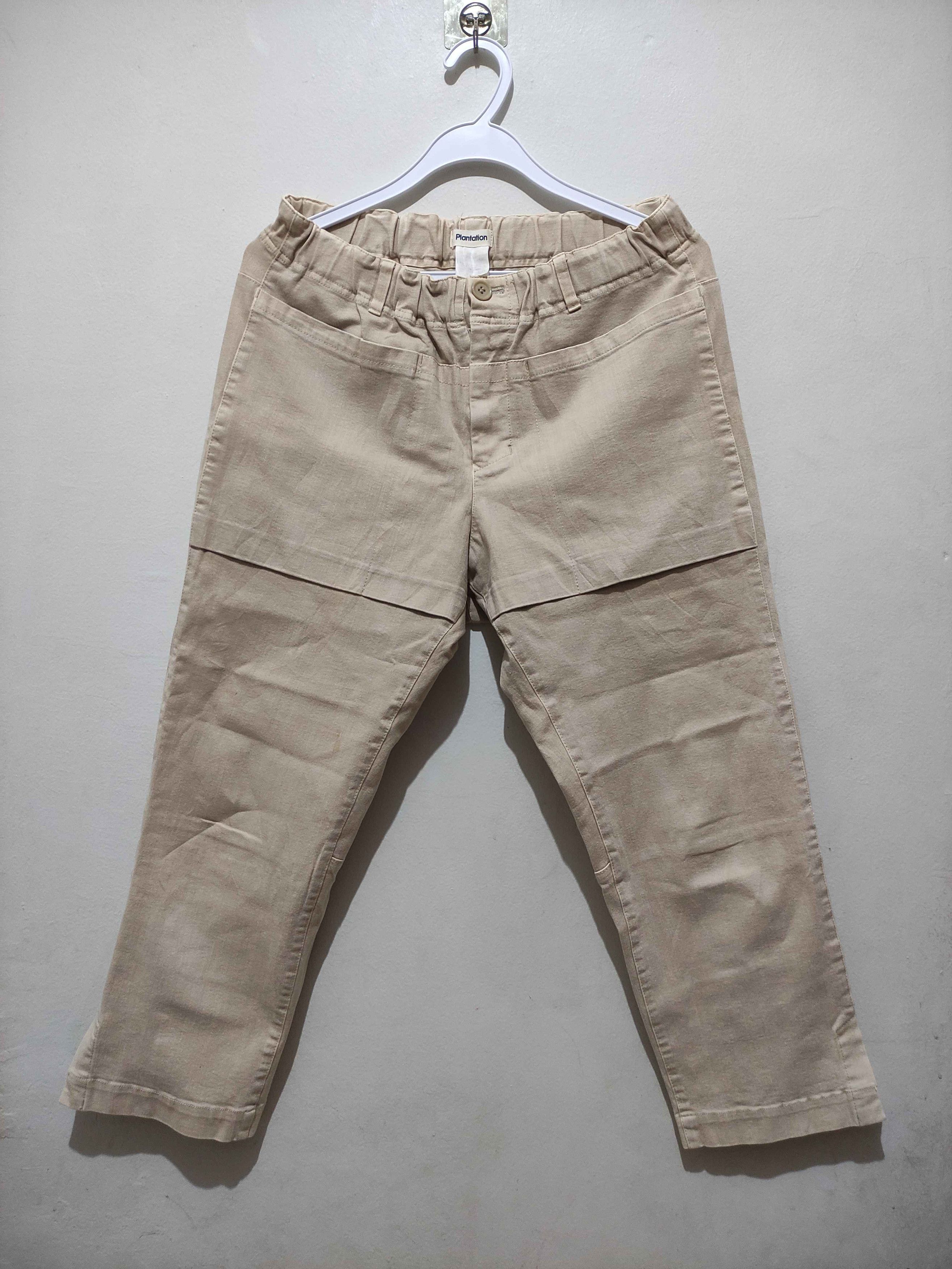 Issey Miyake Plantation Issey Miyake Green Wide Legged Pants Size 31" - 1 Thumbnail