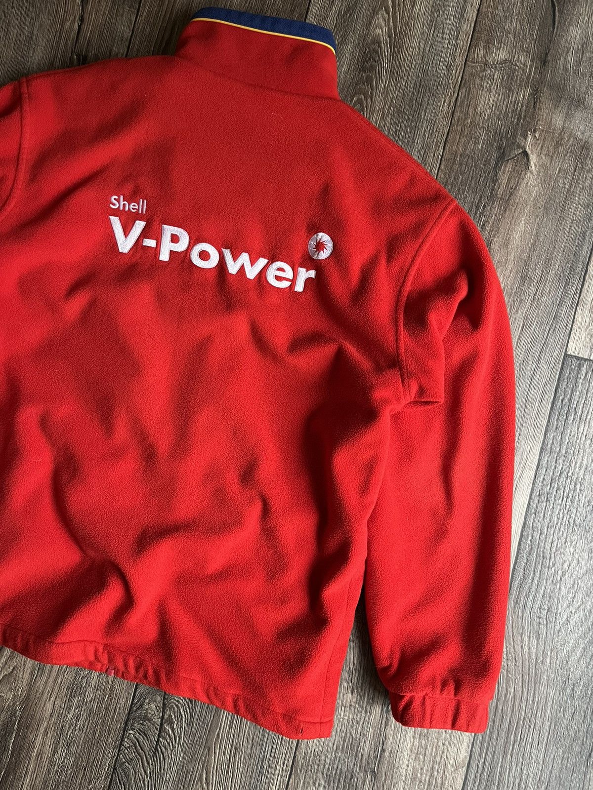 Ferrari × Vintage Vintage Ferrari Racing Formula 1 Shell V-Power Fleece Jacket Size US L / EU 52-54 / 3 - 11 Thumbnail