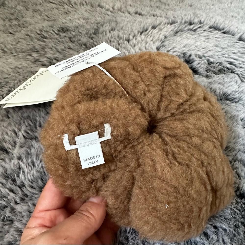 Designer MaxMara label-cut Scrunch Made of Camel wool&Silk Blend Size ONE SIZE - 5 Thumbnail