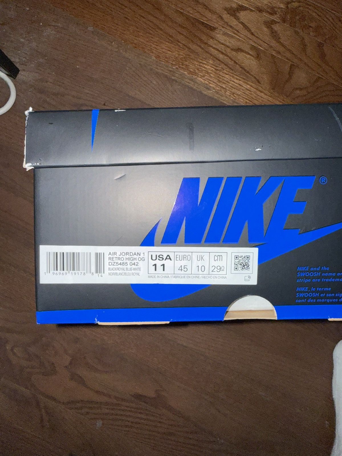 Jordan Brand Jordan 1 Royal Reimagined Size US 11 / EU 44 - 7 Thumbnail