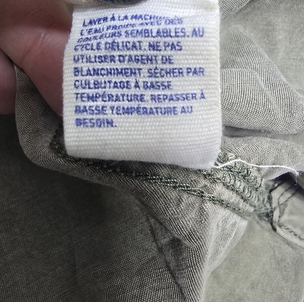 American Eagle Outfitters American Eagle Womens Gray Vtg Bf Button Up Shirt Size XS TP Size XS / US 0-2 / IT 36-38 - 9 Thumbnail
